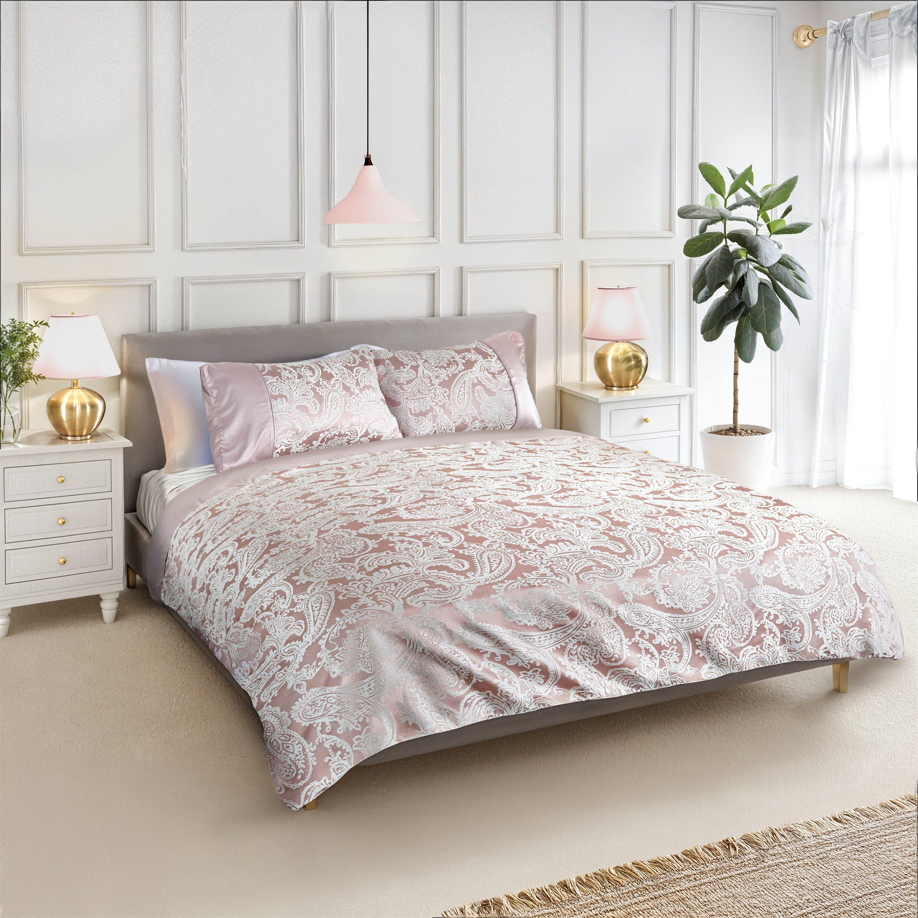 Duvet Set Embellished Jacquard Duchess