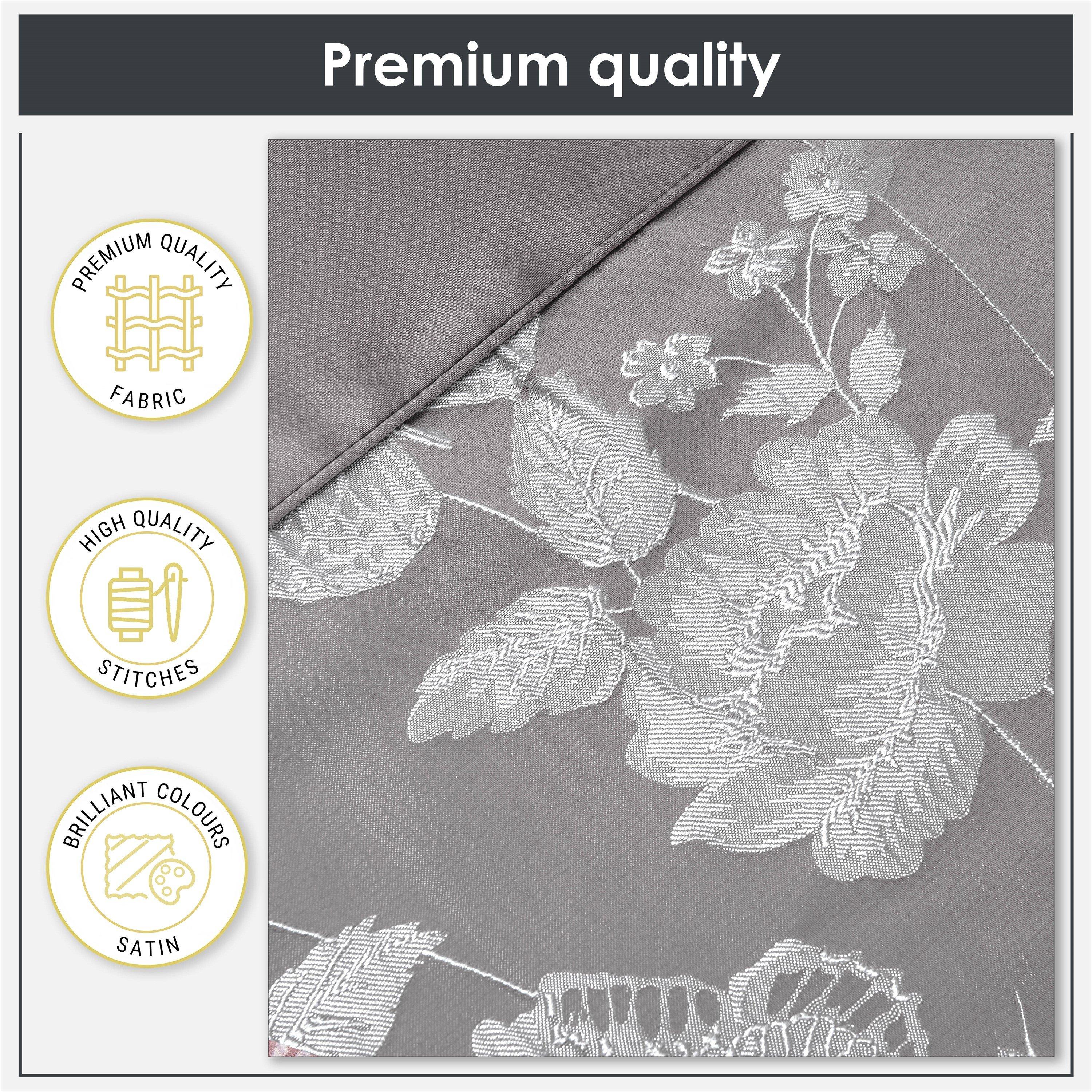 Silver - Emma Barclay - Duvet Set Embellished Jacquard Butterfly - 5