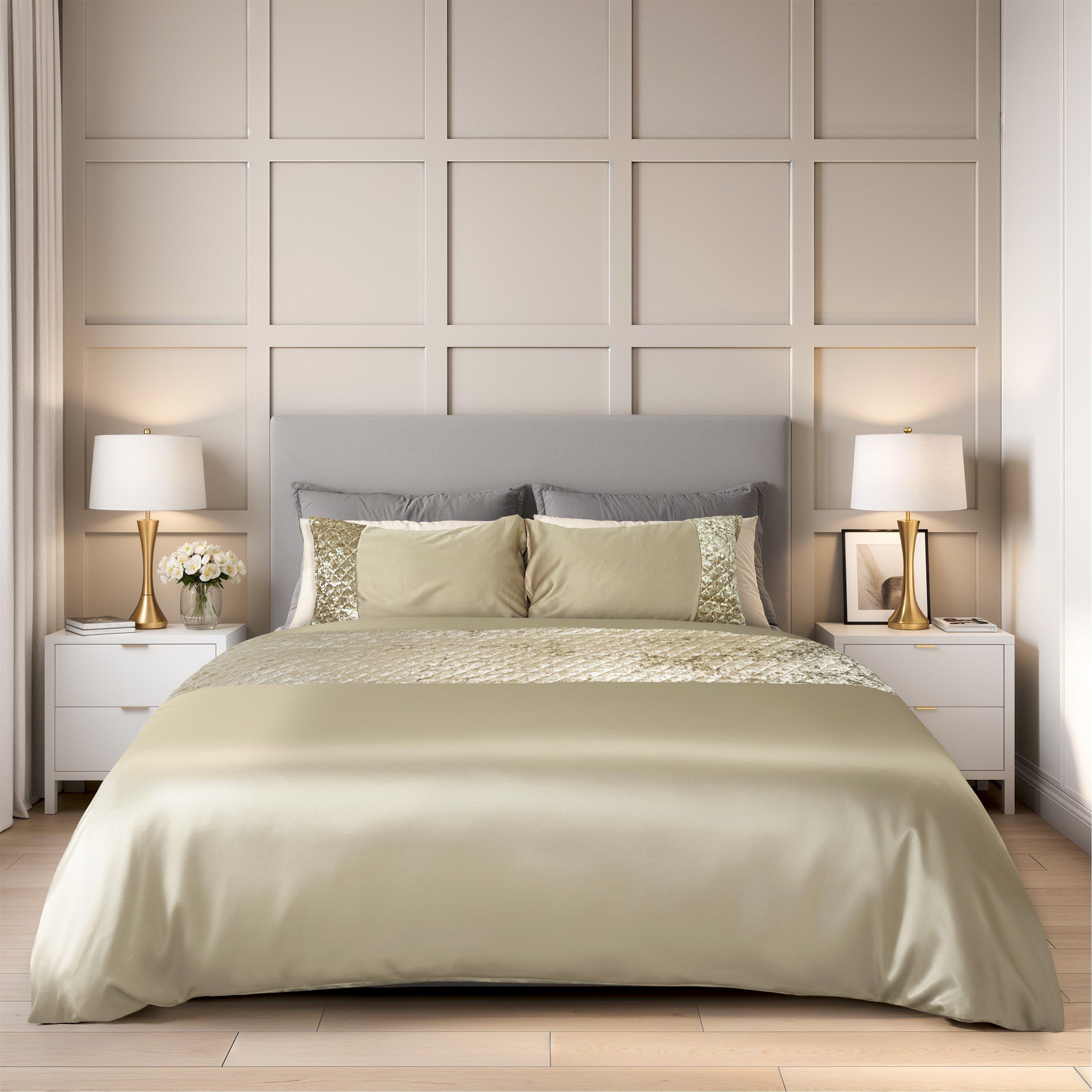 Mink Cream - Emma Barclay - Duvet Set Sequin Velvet Glamour - 1