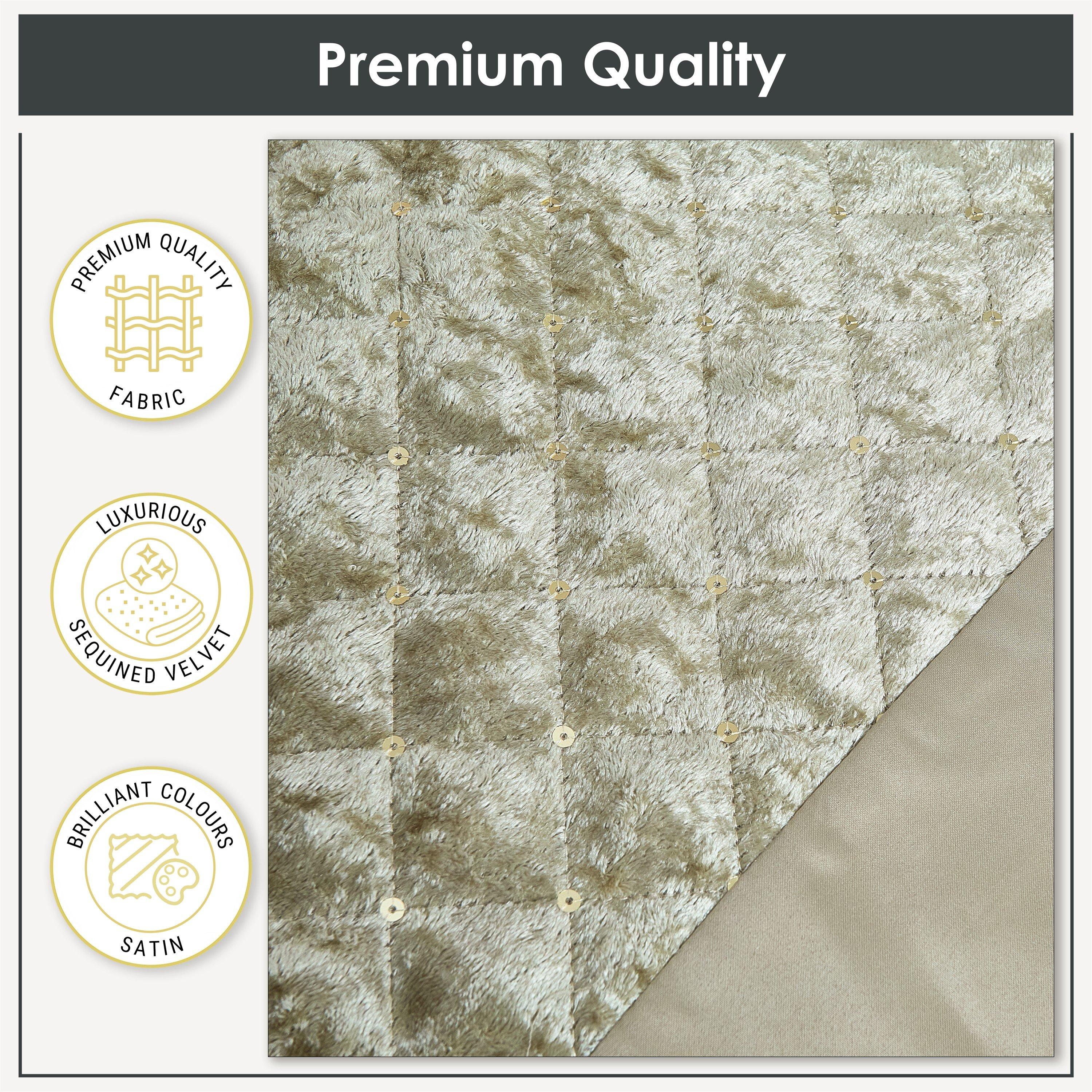 Mink Cream - Emma Barclay - Duvet Set Sequin Velvet Glamour - 5