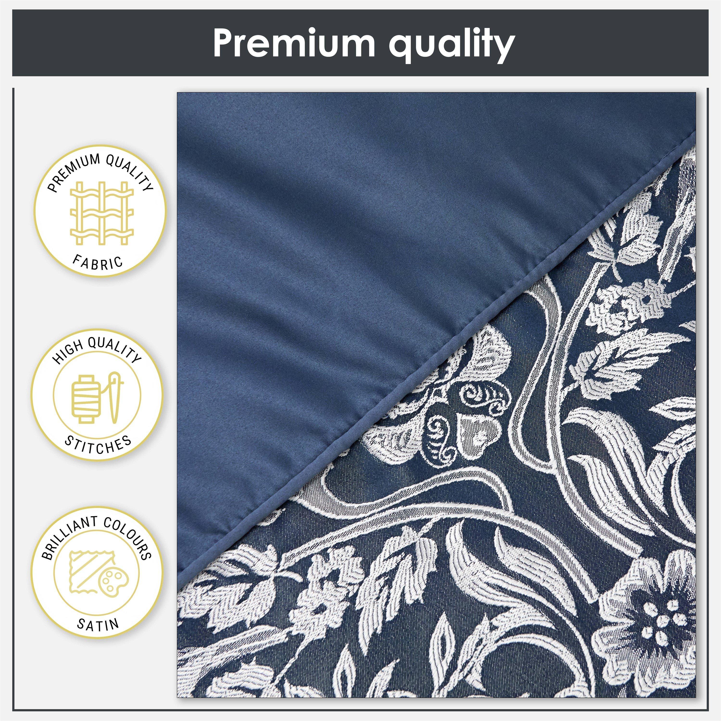 Navy Blue - Emma Barclay - Duvet Set Embellished Jacquard Eden - 5