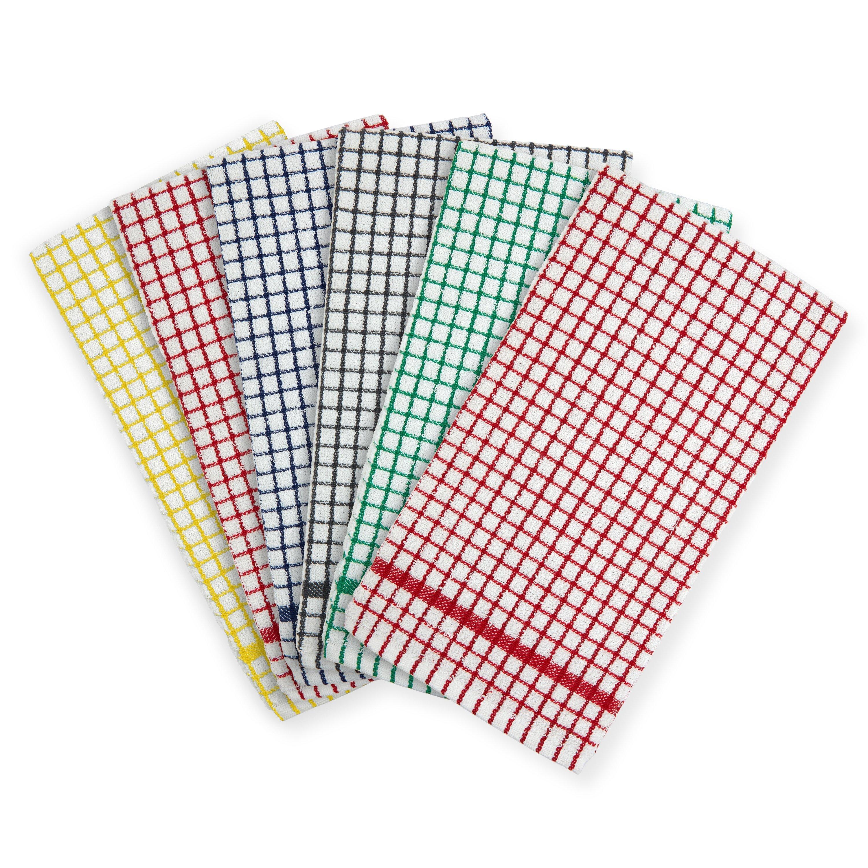 Multi - Emma Barclay - Terry Check Tea Towel 100% Cotton Superdry - 1