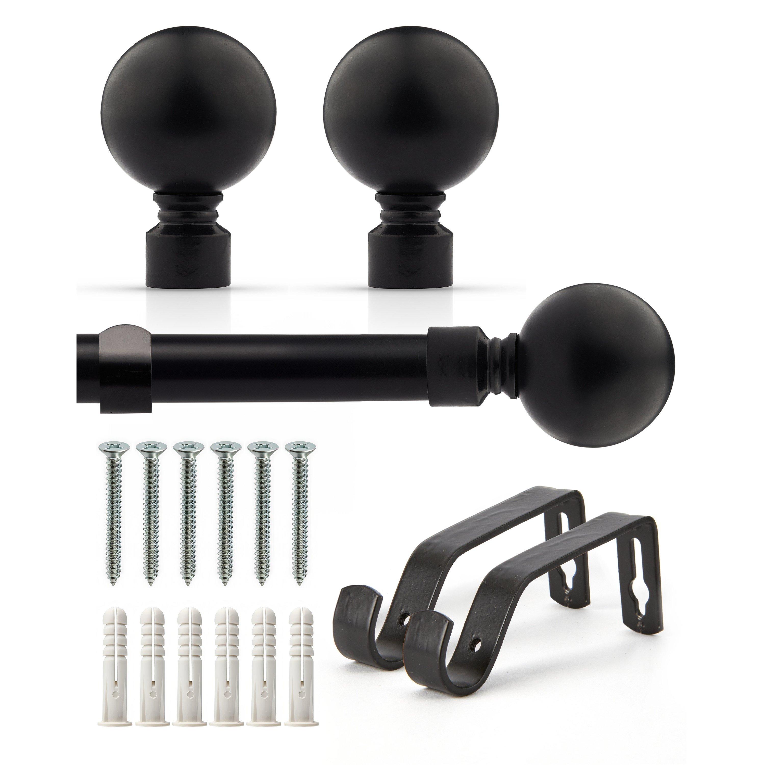 Matt Black - Emma Barclay - Curtain Pole Extendable Ball - 1