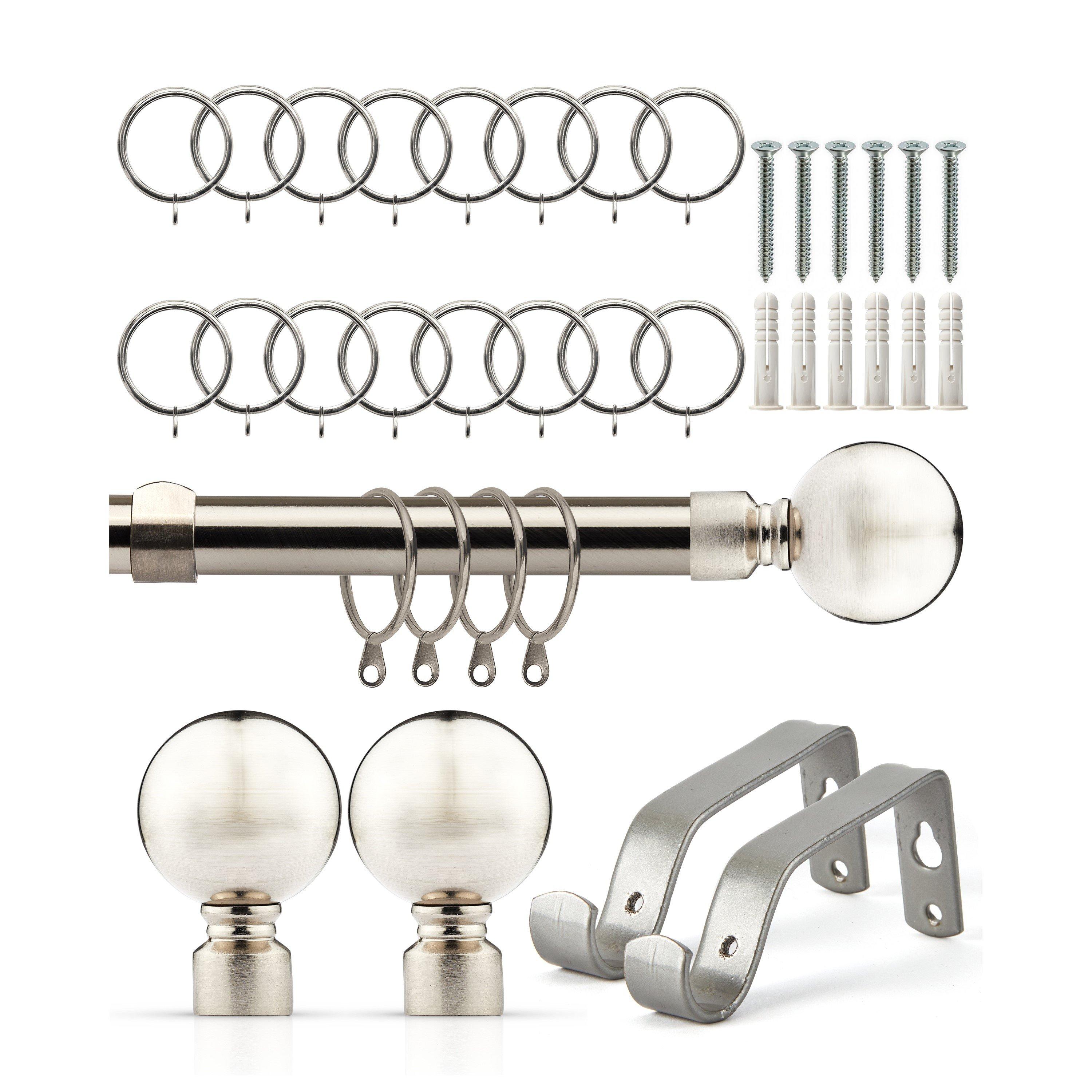 Curtain Pole with Rings Extendable Ball