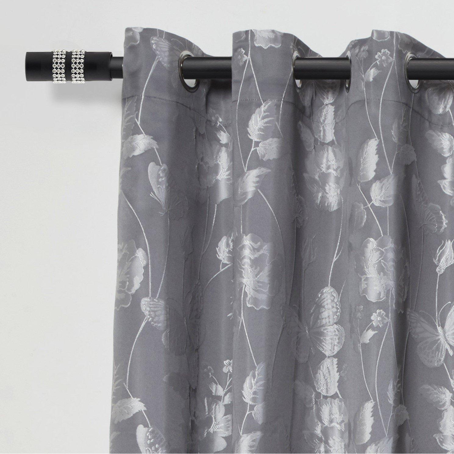 Matt Black - Emma Barclay - Curtain Pole Extendable Diamante - 3