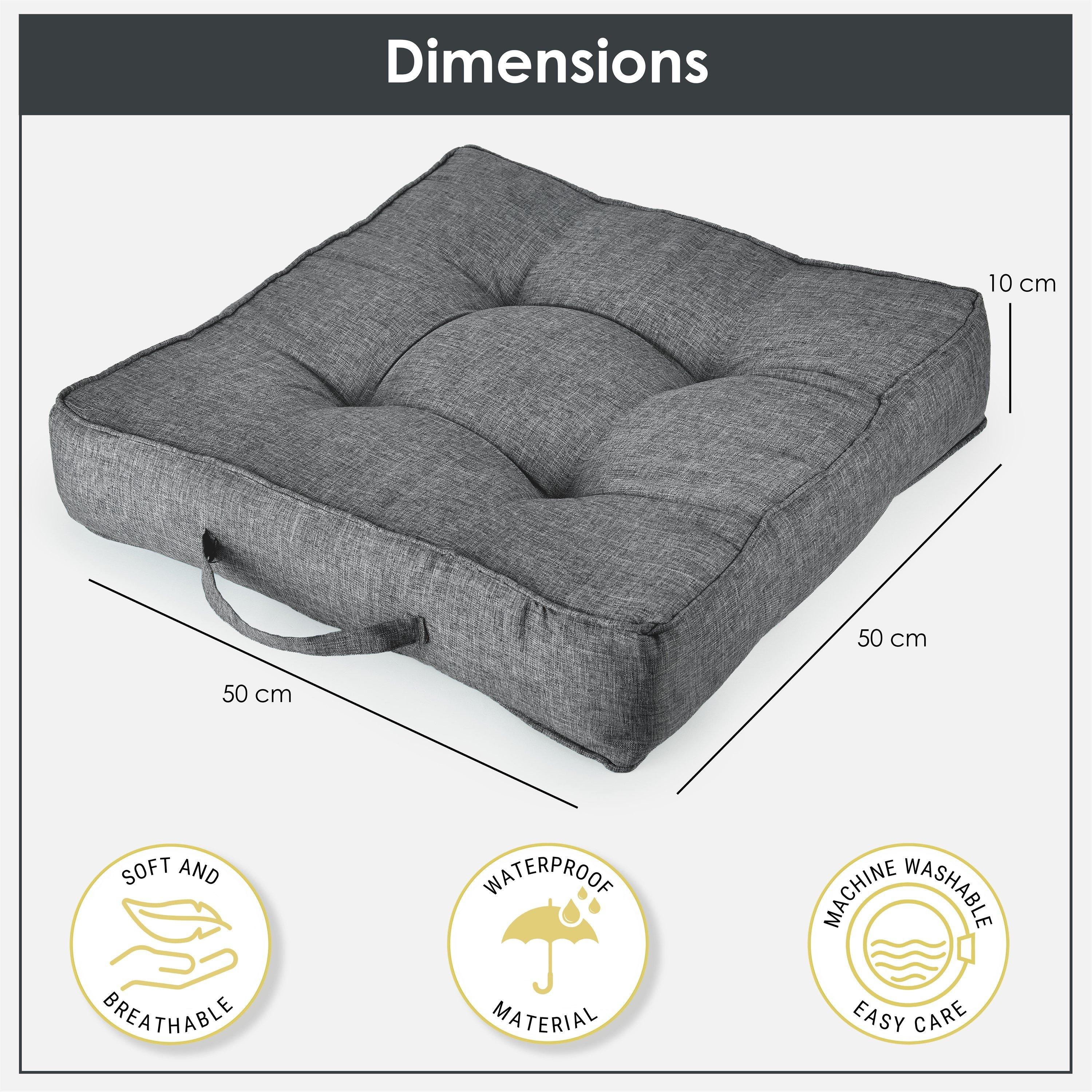 Charcoal Grey - Emma Barclay - Booster Seat Pad Jumbo Waterproof Extra-large - 2