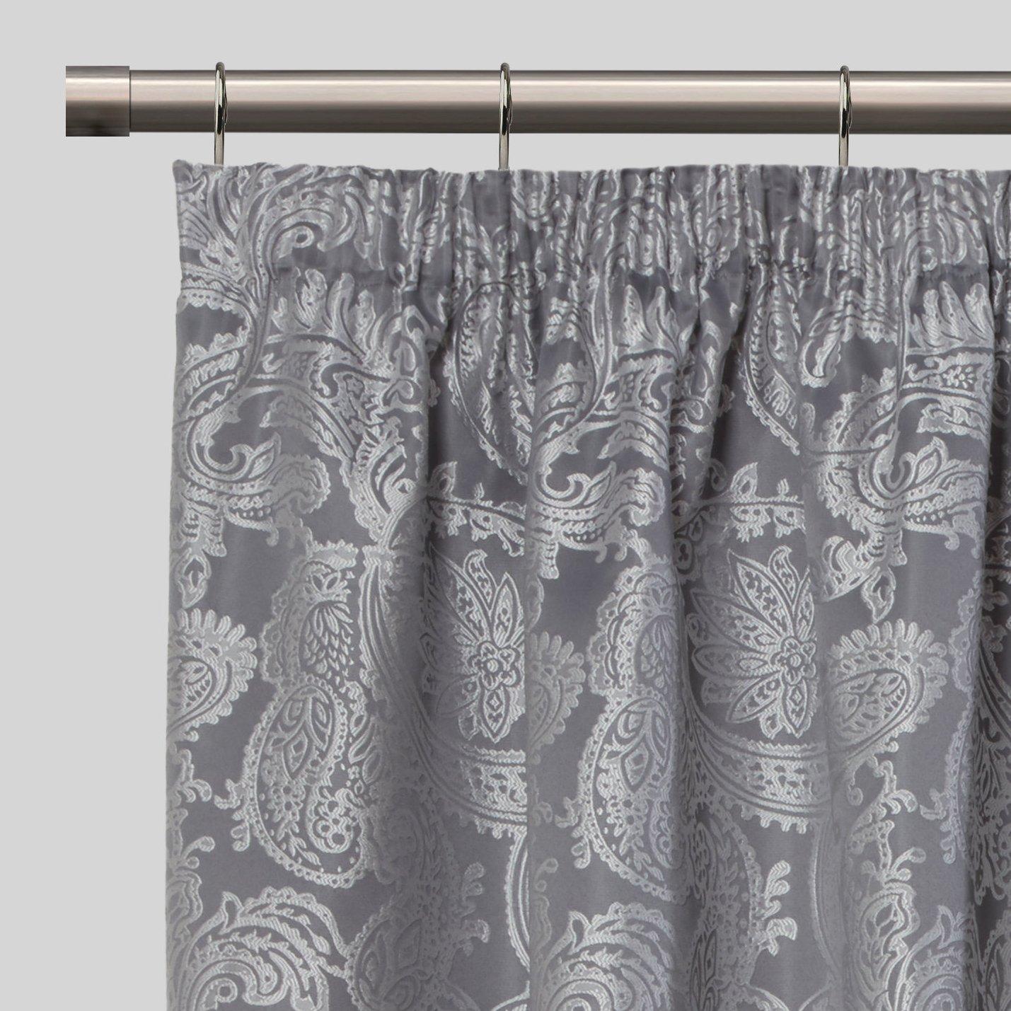 Black Silk - Emma Barclay - Curtain Pole with Rings Extendable Full Stop - 3