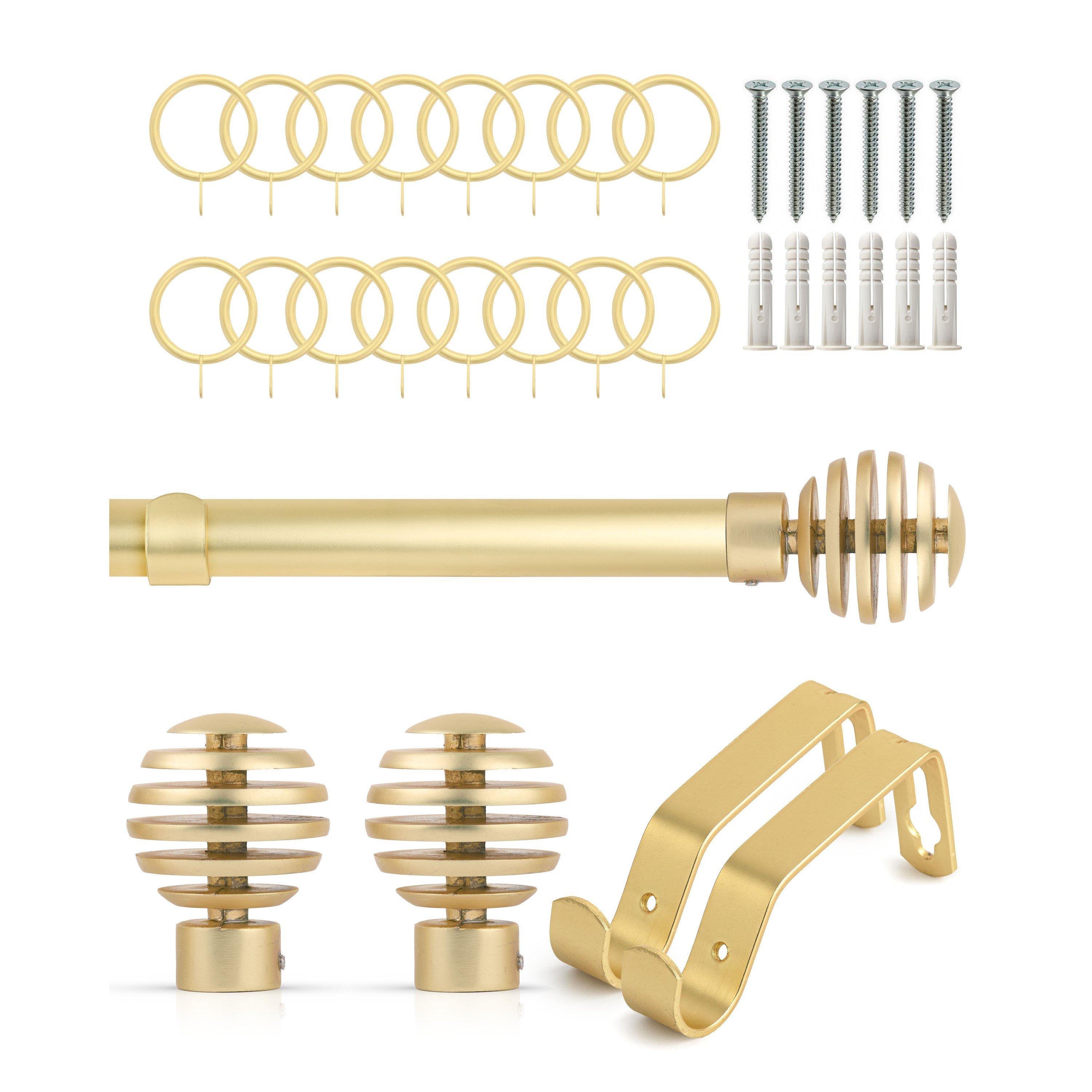 Curtain Pole with Rings Extendable Slice