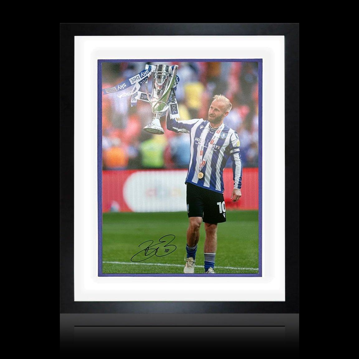 The Fan Cave  Barry Bannan Signed Sheffield Wednesday Play-Off - Blue - 520x420mm