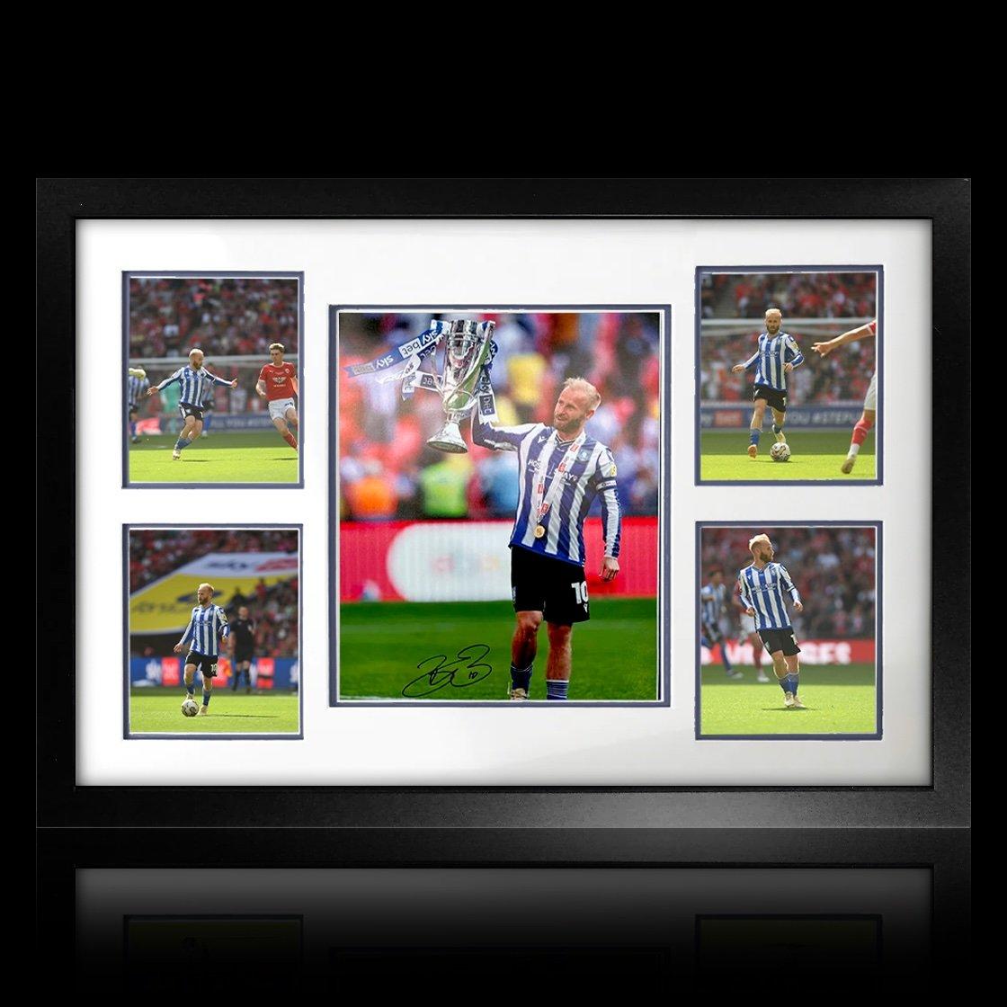 The Fan Cave  Barry Bannan Signed Sheffield Wednesday Play-Off - Blue - 850x600mm