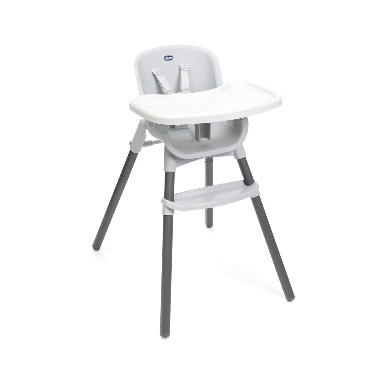 Chicco Newborn Zest 3-In-1 Folding -Stage Highchair - Moon Grey - Adjustable - Image 4