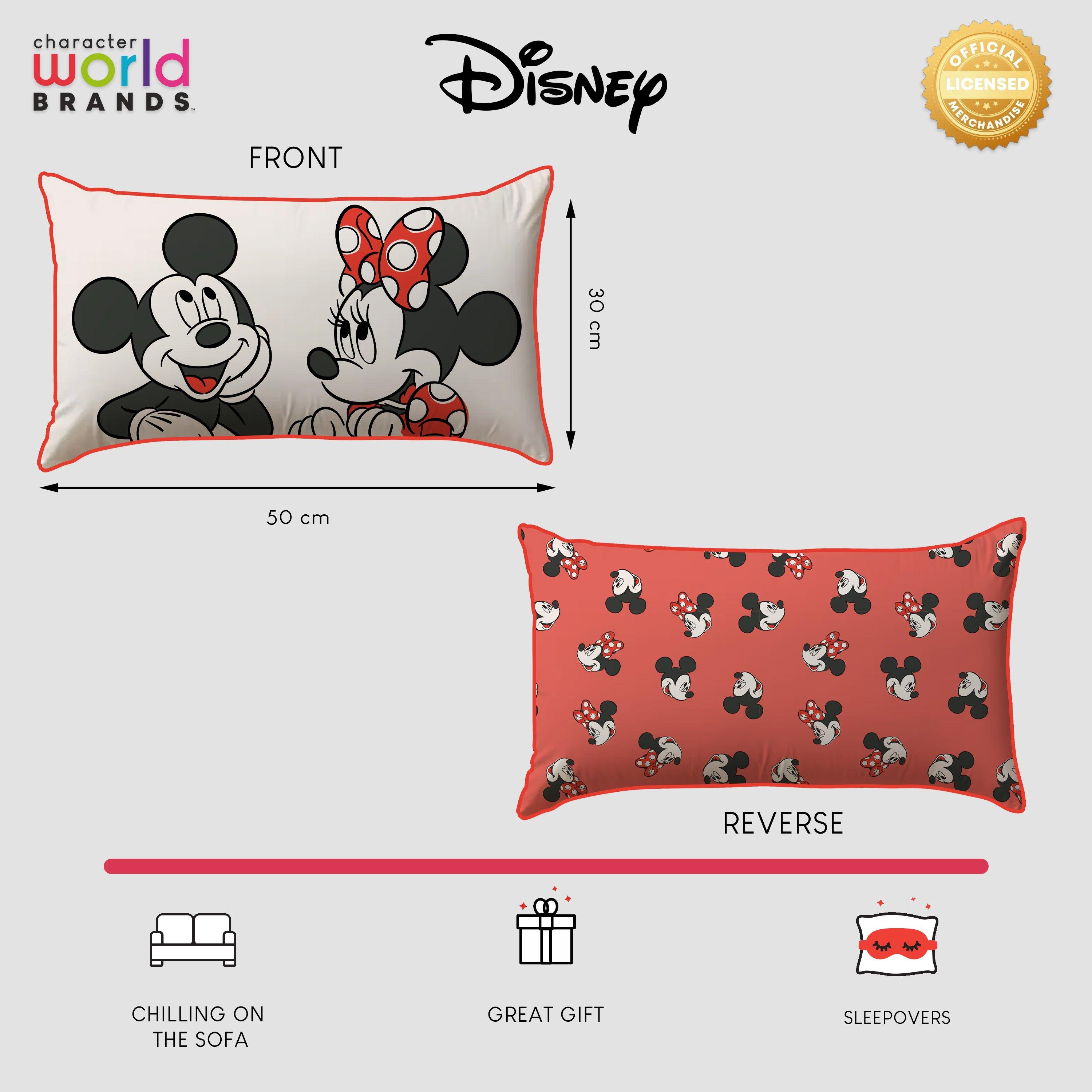 Beige - Minnie Mouse - Disney Mickey and Minnie Rectangle Cushion - 4