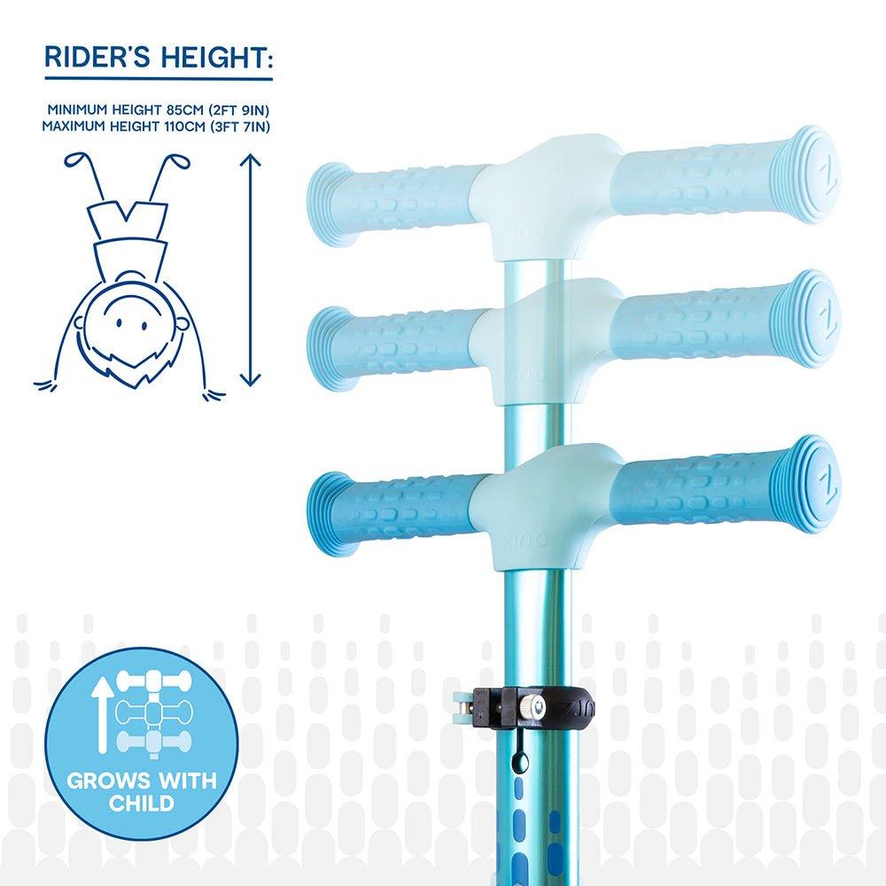 Blue - Zinc - Flyte Three Wheeled Scooter - 11