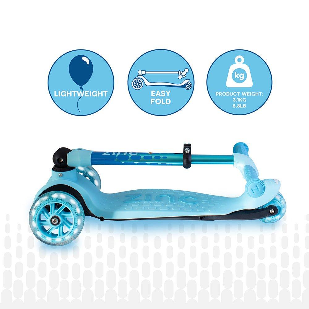 Blue - Zinc - Flyte Three Wheeled Scooter - 5