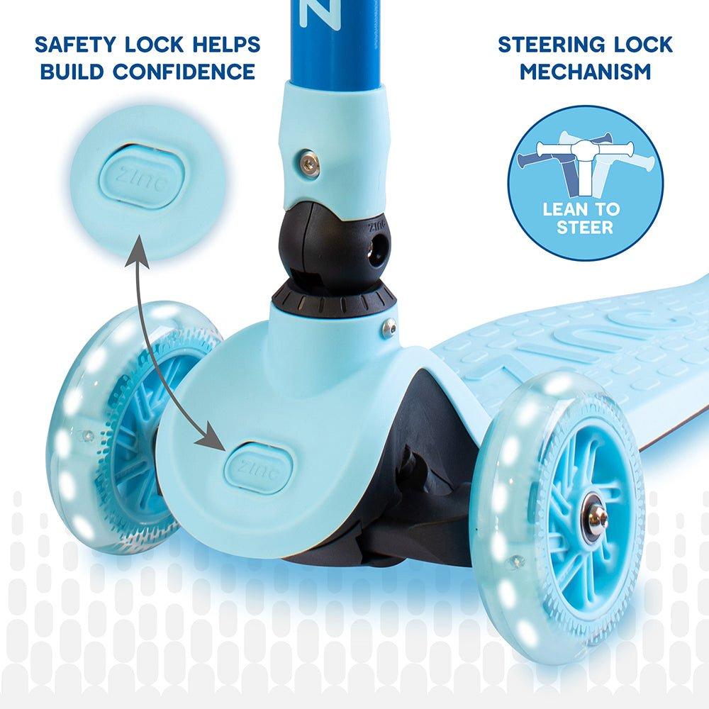 Blue - Zinc - Flyte Three Wheeled Scooter - 9