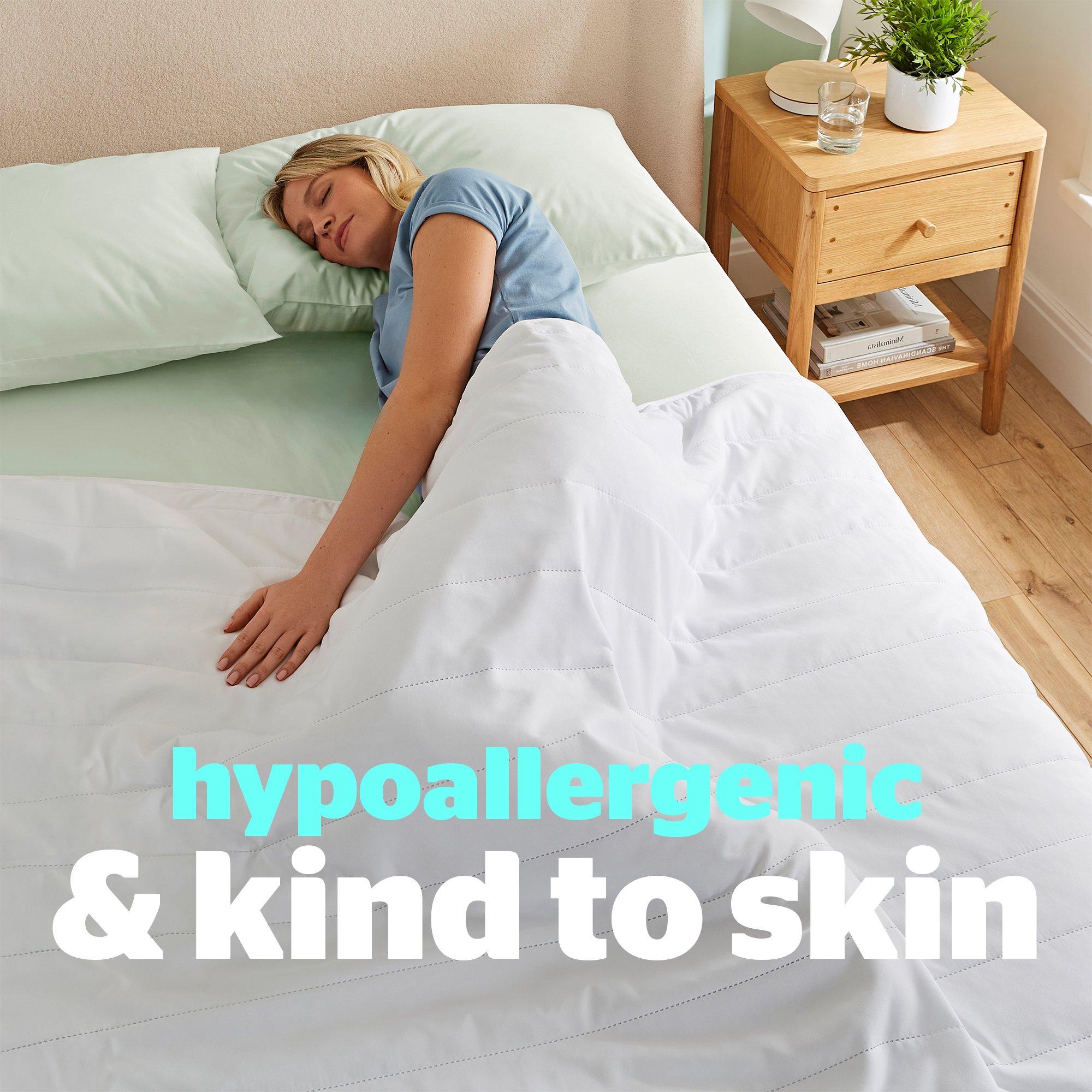 White - Silentnight - Summer Breeze 1 Tog Duvet - 4