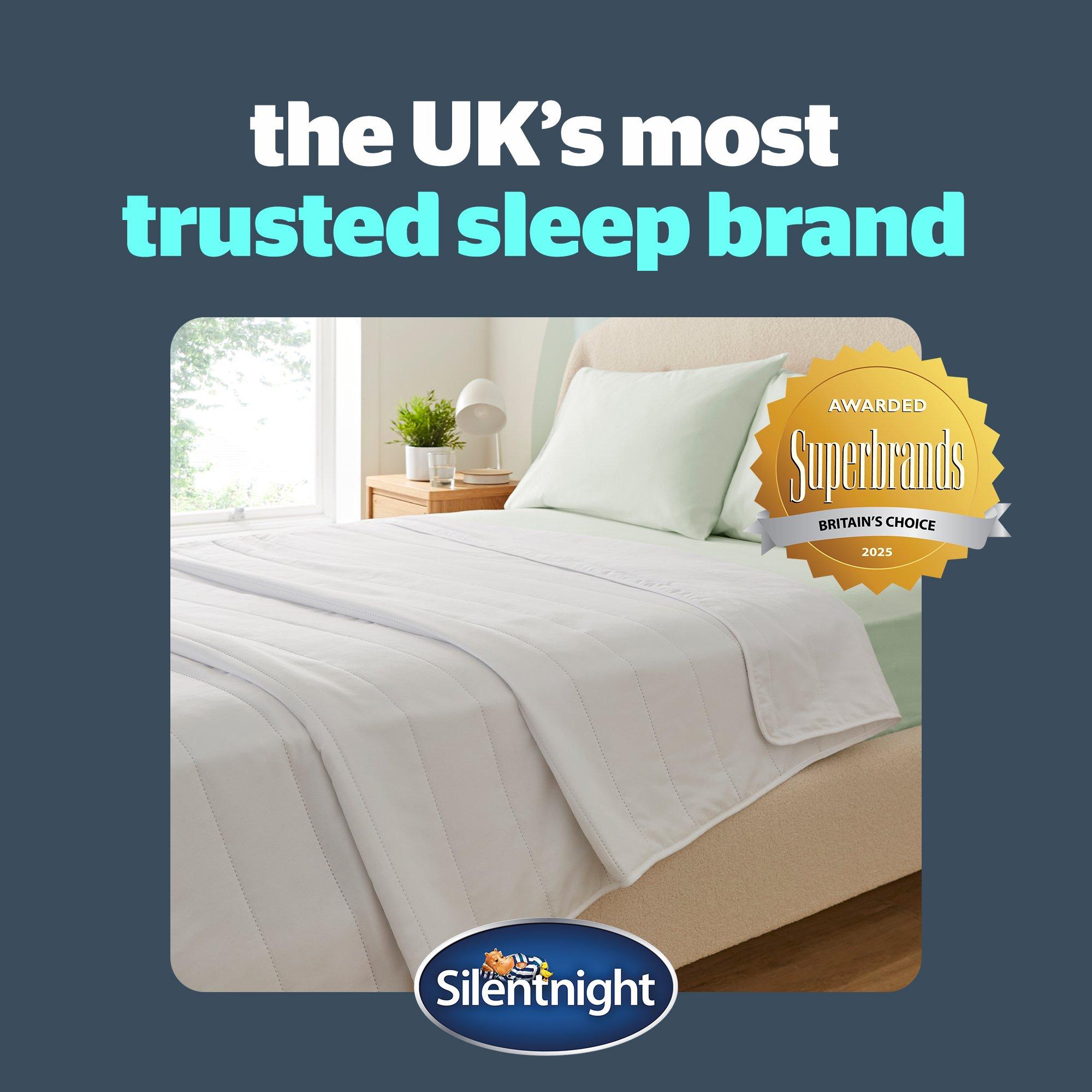 White - Silentnight - Summer Breeze 1 Tog Duvet - 8