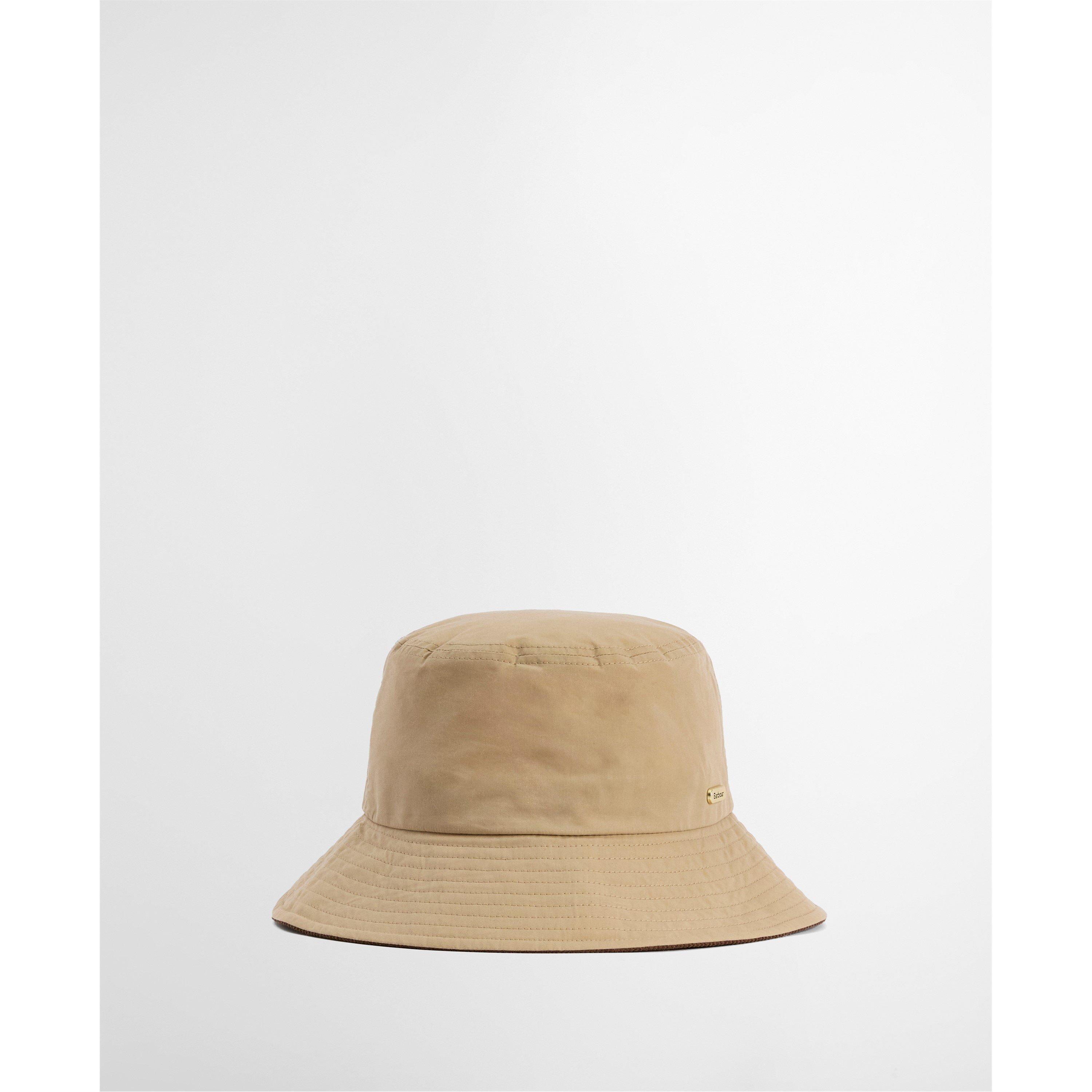 Beige - Barbour - Womens Asker Showerproof Bucket Hat - 1