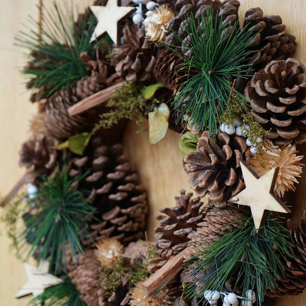 Multi - YouGarden - Woodland Cone and Berries Wreath (30cm) - 1