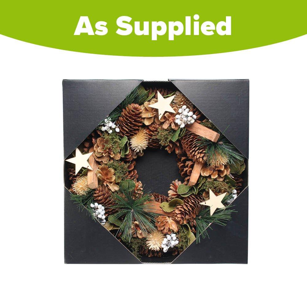 Multi - YouGarden - Woodland Cone and Berries Wreath (30cm) - 3