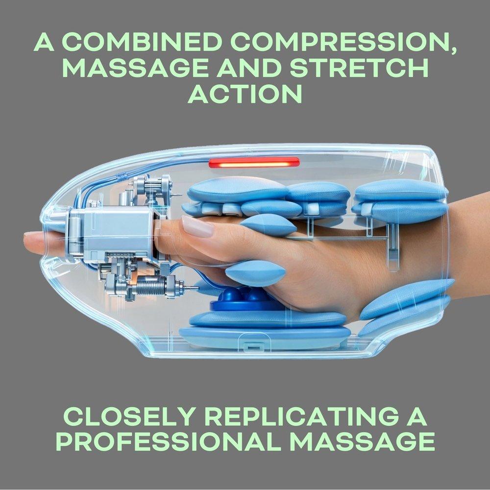 White - Reviber - Reviber Hand Spa Massager with Heat & Finger Stret - 2