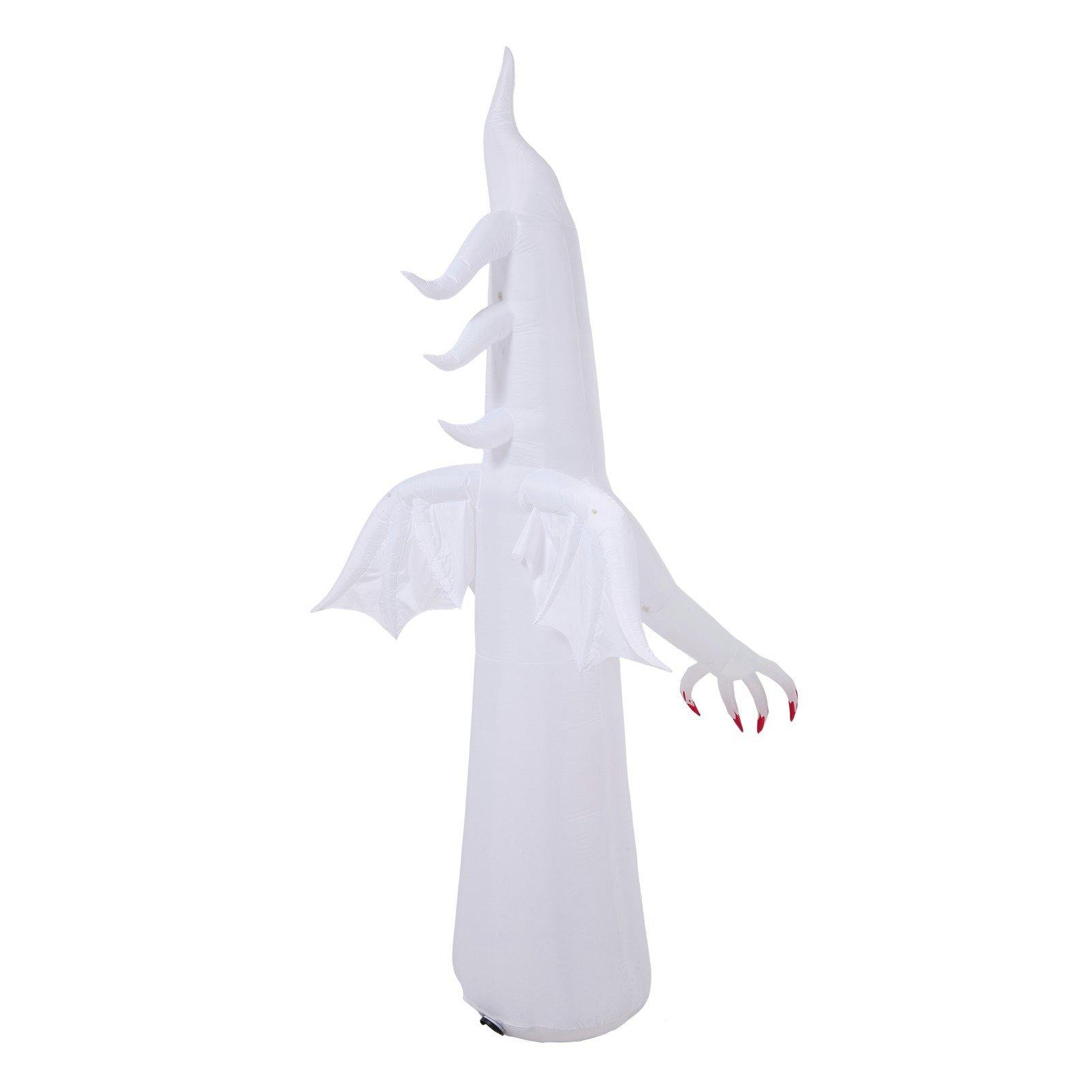 White - LIFE IDEAS - 10.2FT Halloween Inflatable Scream Ghost - 4