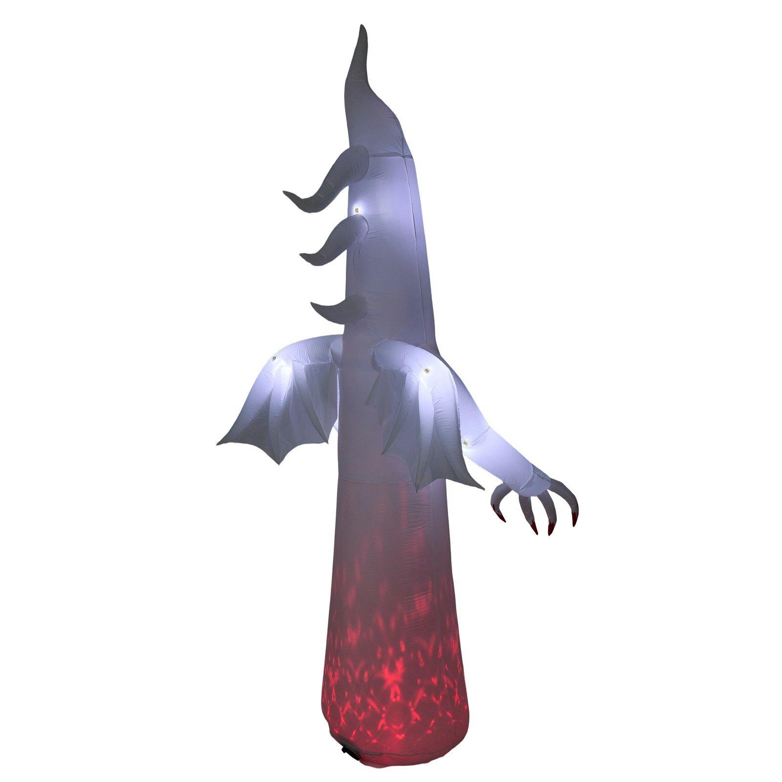White - LIFE IDEAS - 10.2FT Halloween Inflatable Scream Ghost - 5