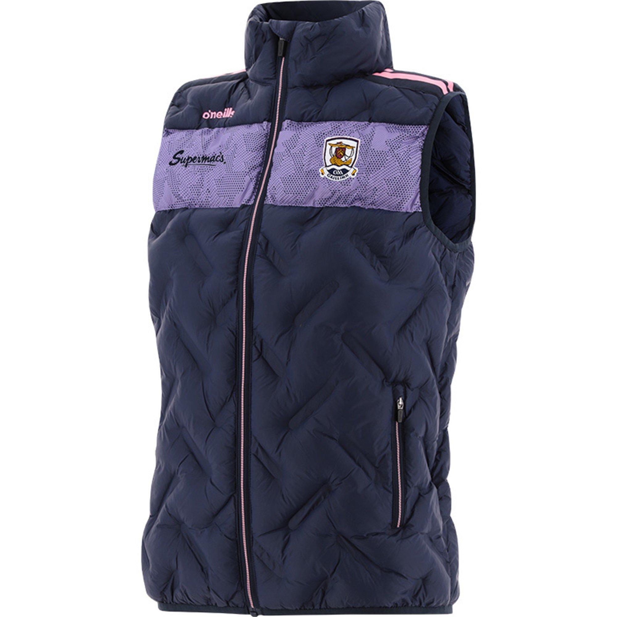 Marn/Lav/Candy - ONeills - Women's Rockway Galway Hooded Synthetic Fill Zip Collar Gilet - 1