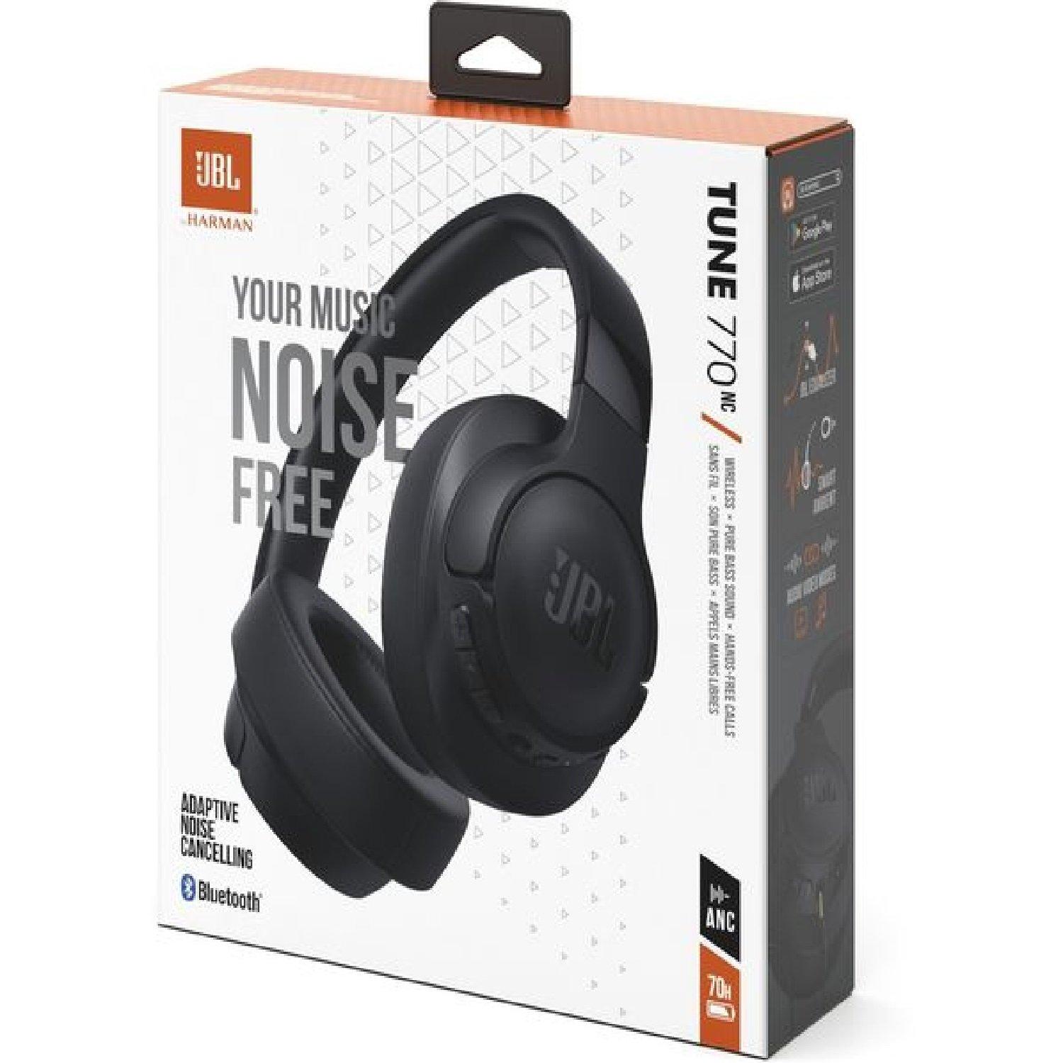 Black - JBL - JBL Tune 770NC Wireless Bluetooth Noise-Cancelling - 8
