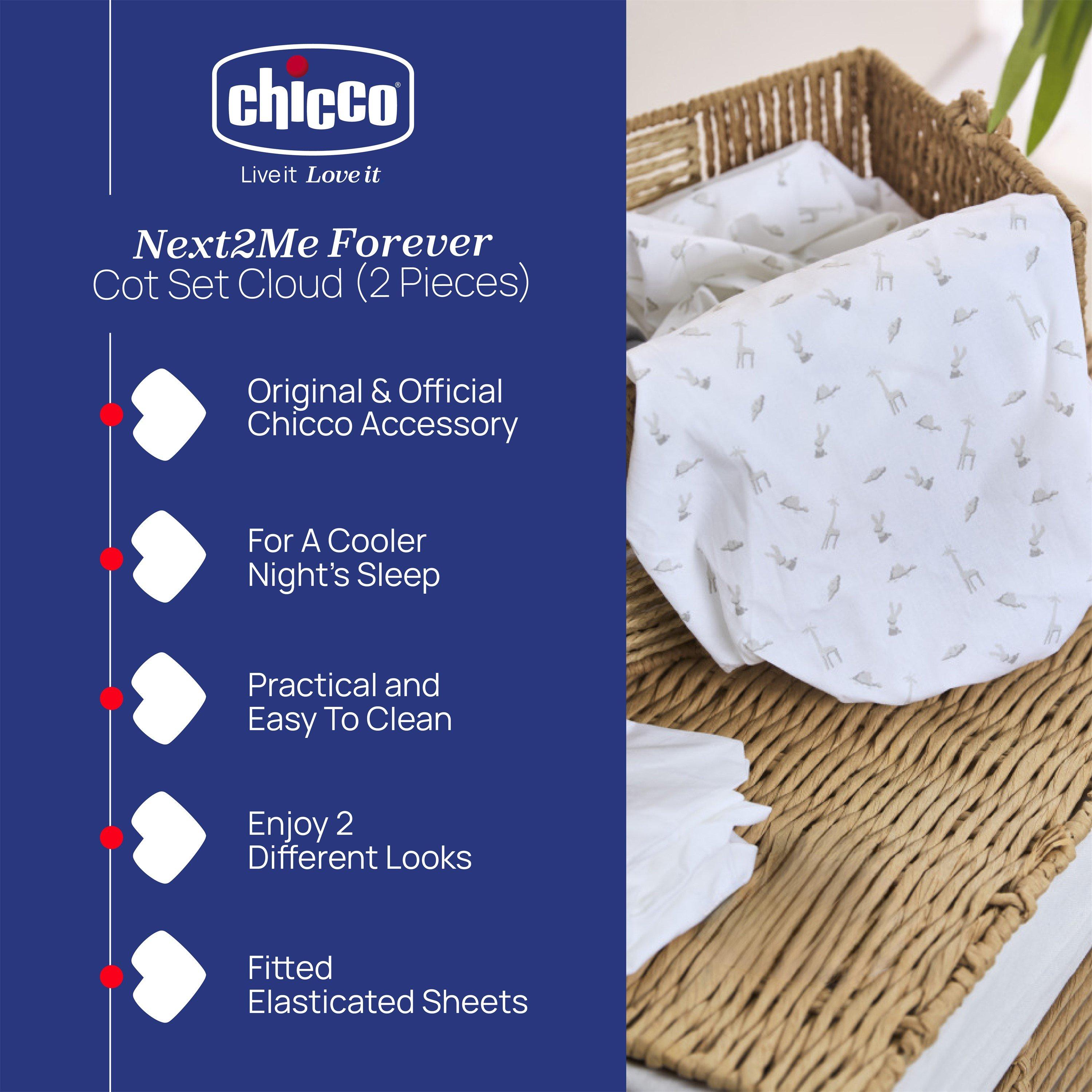 Cloud - Chicco - Next2Me Forever Crib Set 2 Pieces Cloud - 2