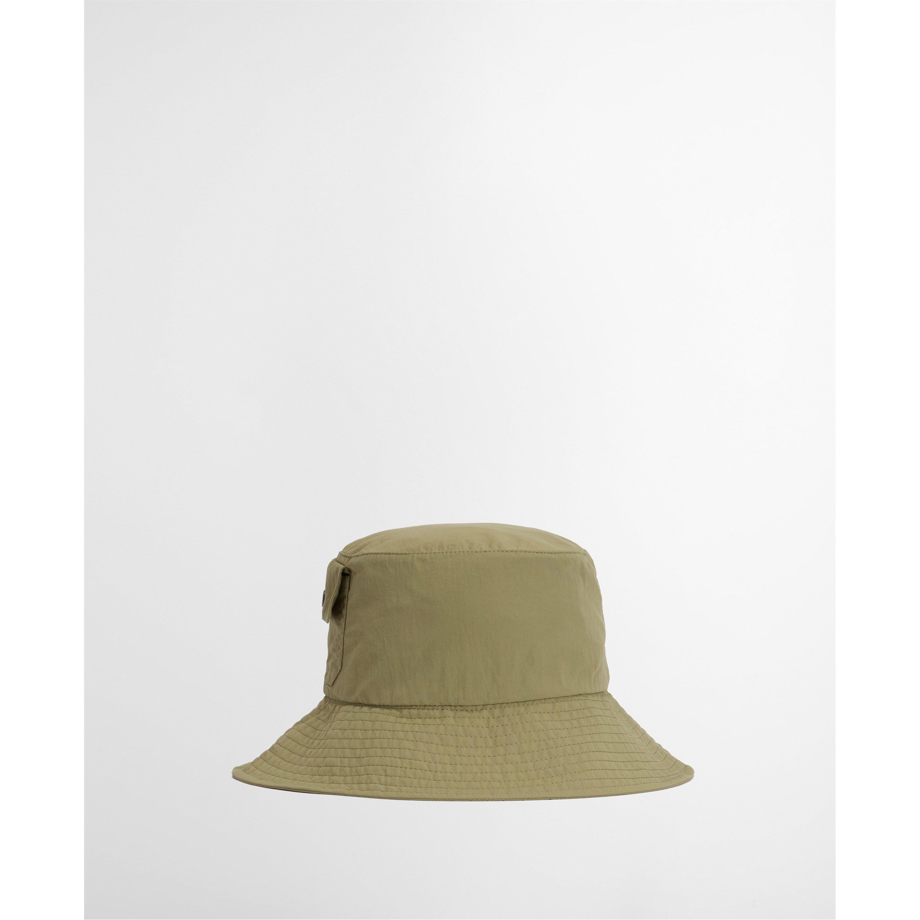 Bleached Olive - Barbour - Womens Rowane Showerproof Bucket Hat - 2