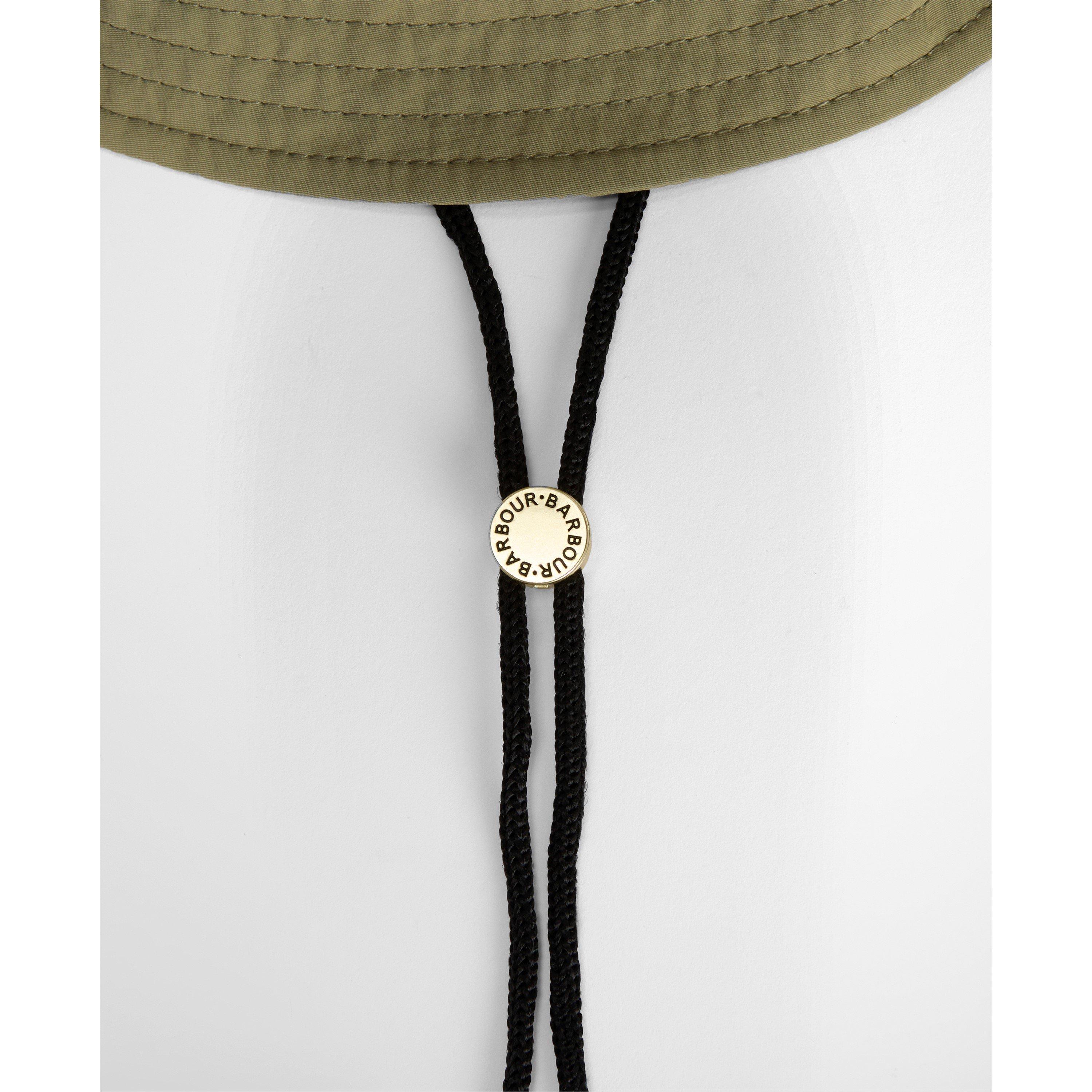 Bleached Olive - Barbour - Womens Rowane Showerproof Bucket Hat - 4