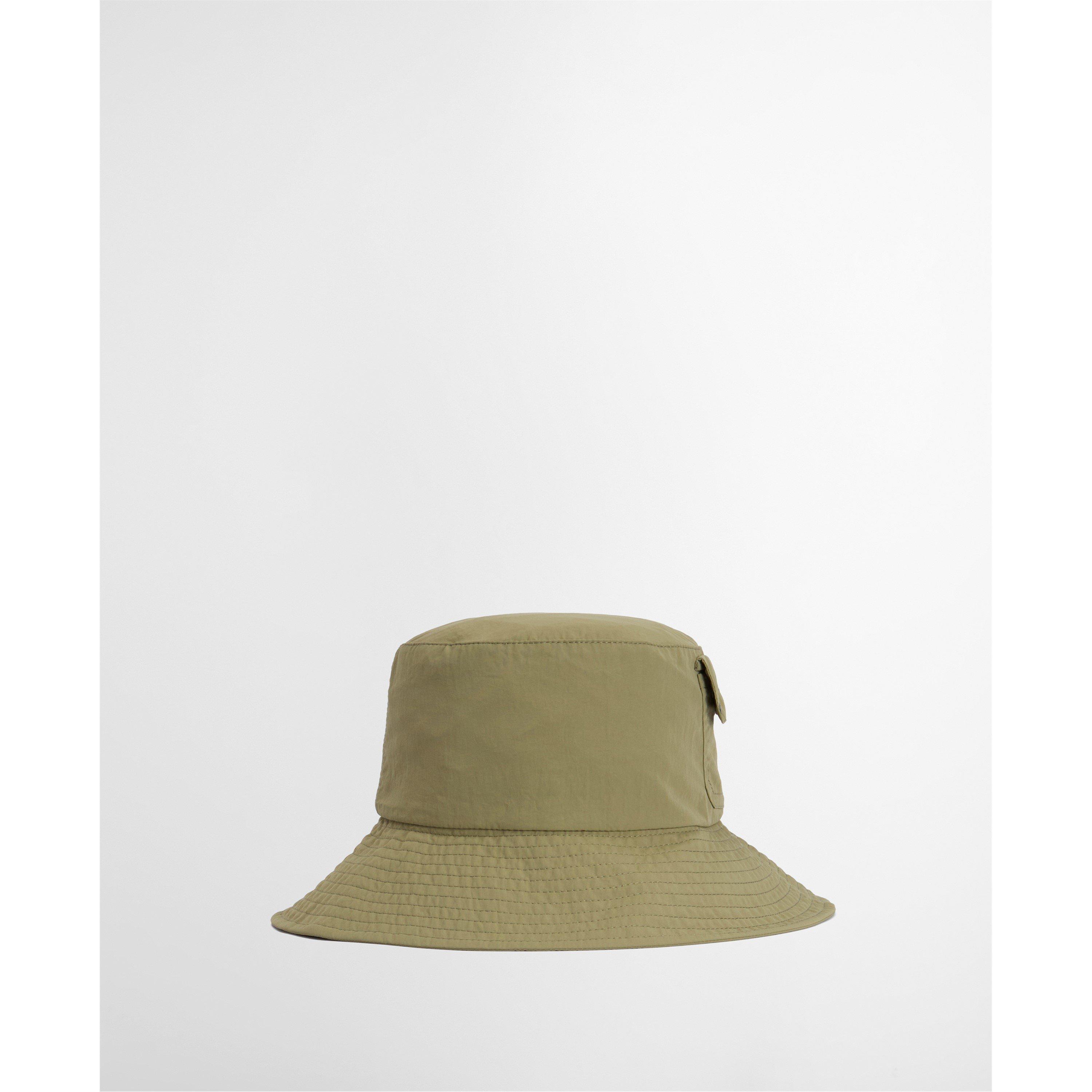 Bleached Olive - Barbour - Womens Rowane Showerproof Bucket Hat - 6
