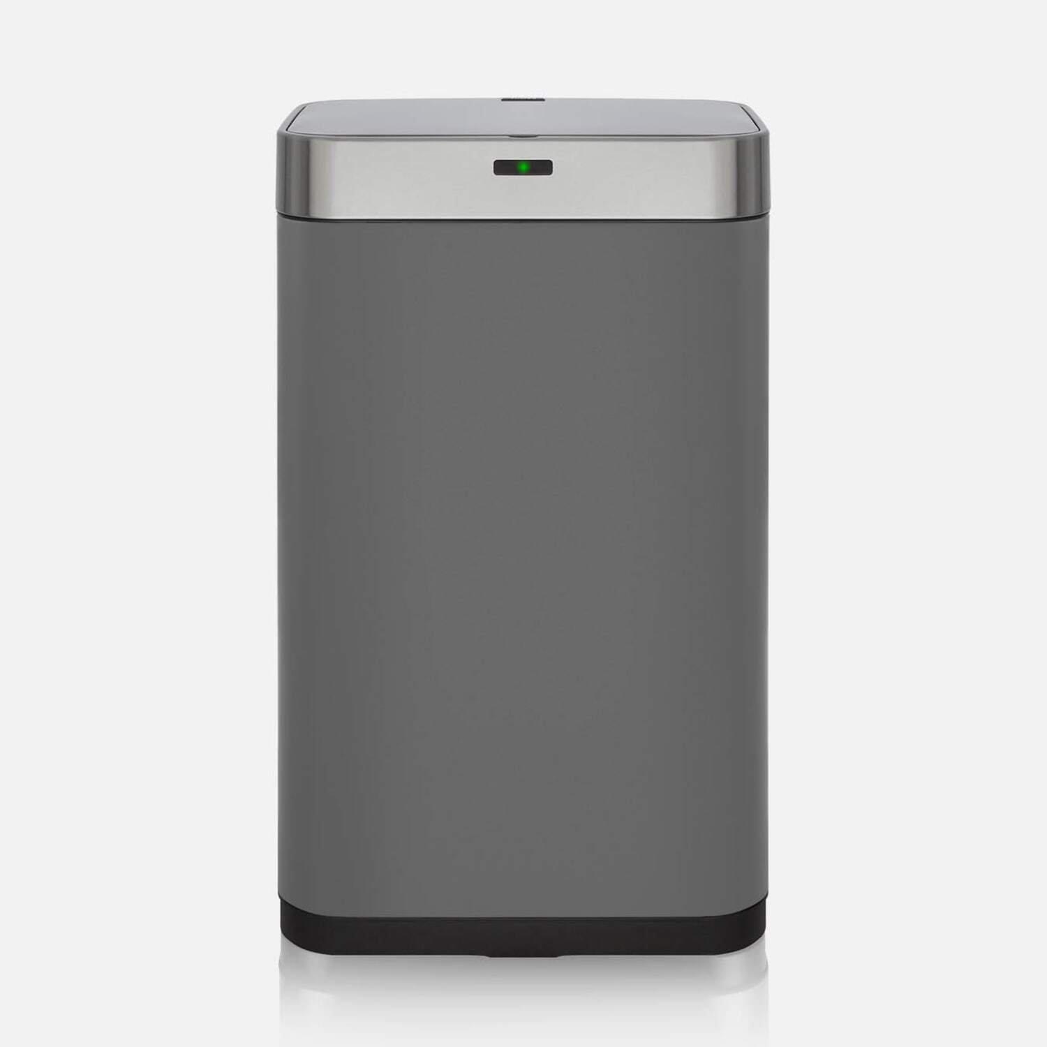 Titanium - Tower - Tower Square sensor bin with Fingerprint Proof Coat - 1
