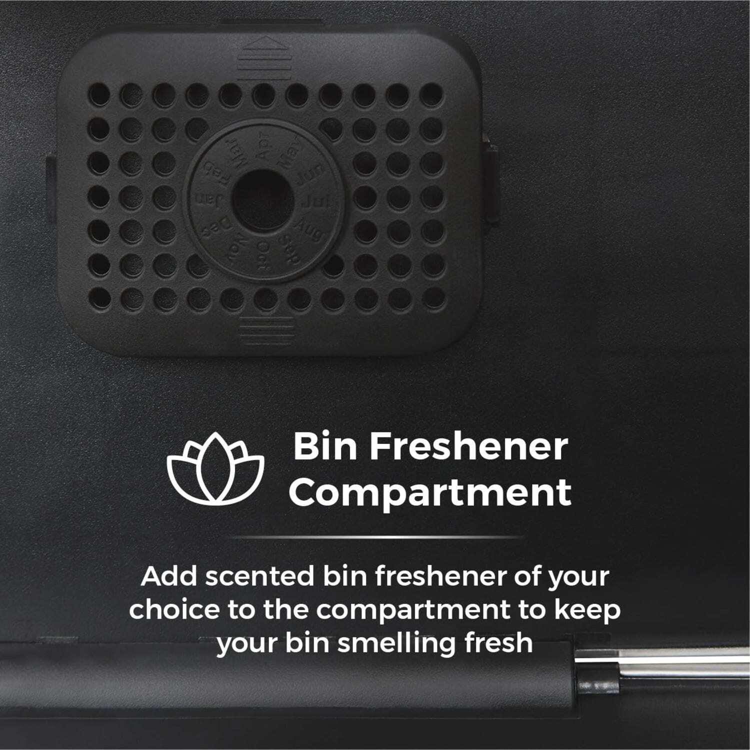Titanium - Tower - Tower Square sensor bin with Fingerprint Proof Coat - 5