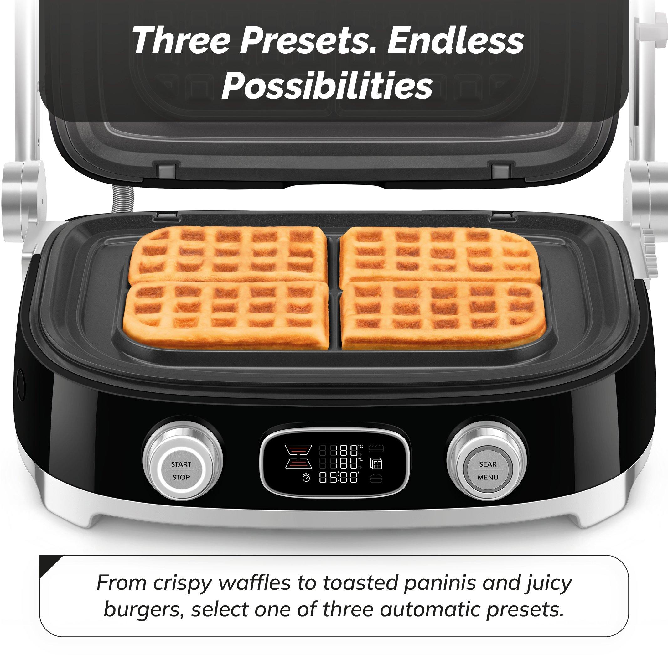 Black - Smeg - Multiuse Grill in Black - 4