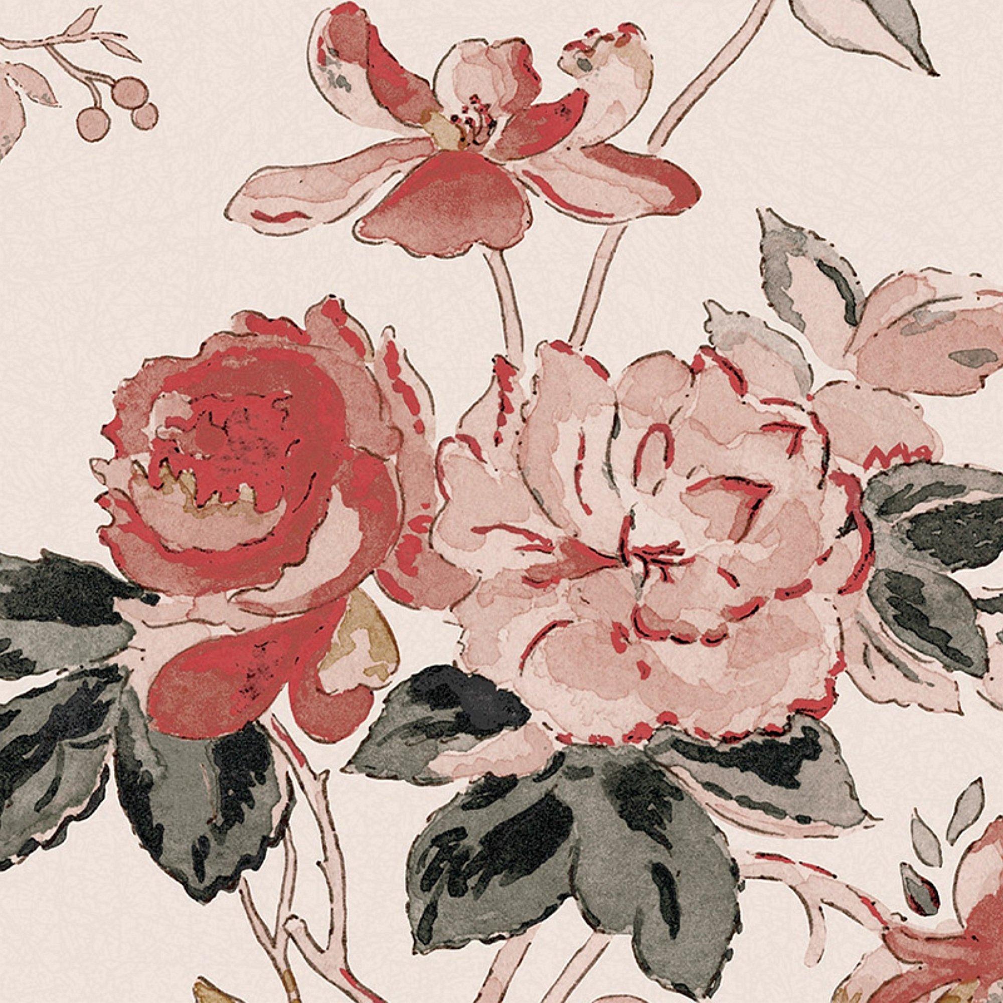 Pink - Sophie Allport - Vintage Rose Chalk Blush Wallpaper - 4
