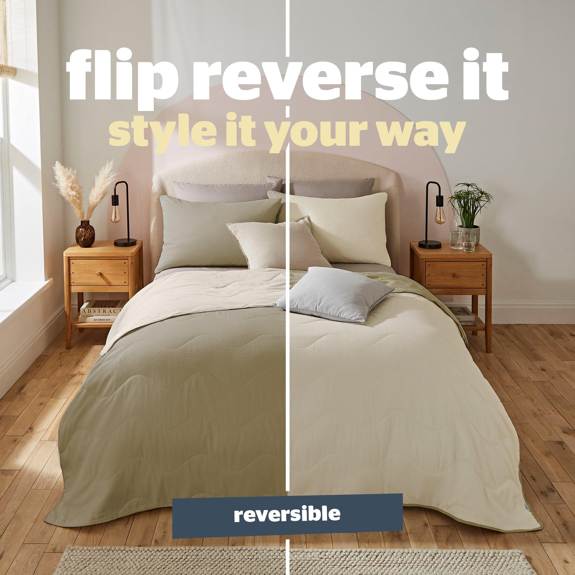 Sage - Silentnight - Summer Breeze Seersucker Coverless Duvet 2.5 Tog - 7