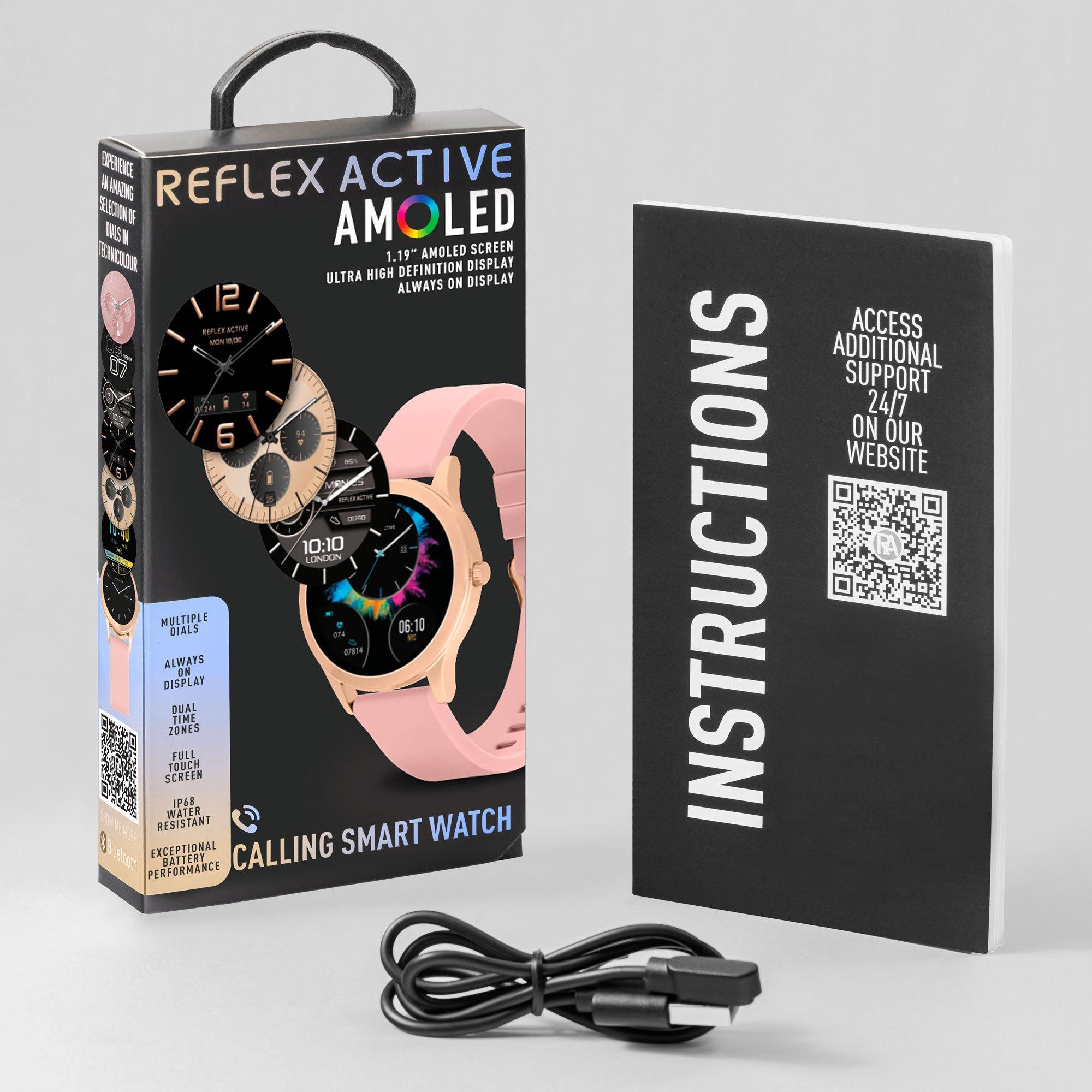 Pink - Reflex Active - Reflex Active Series 31 Amoled Smart Calling Watch - 6