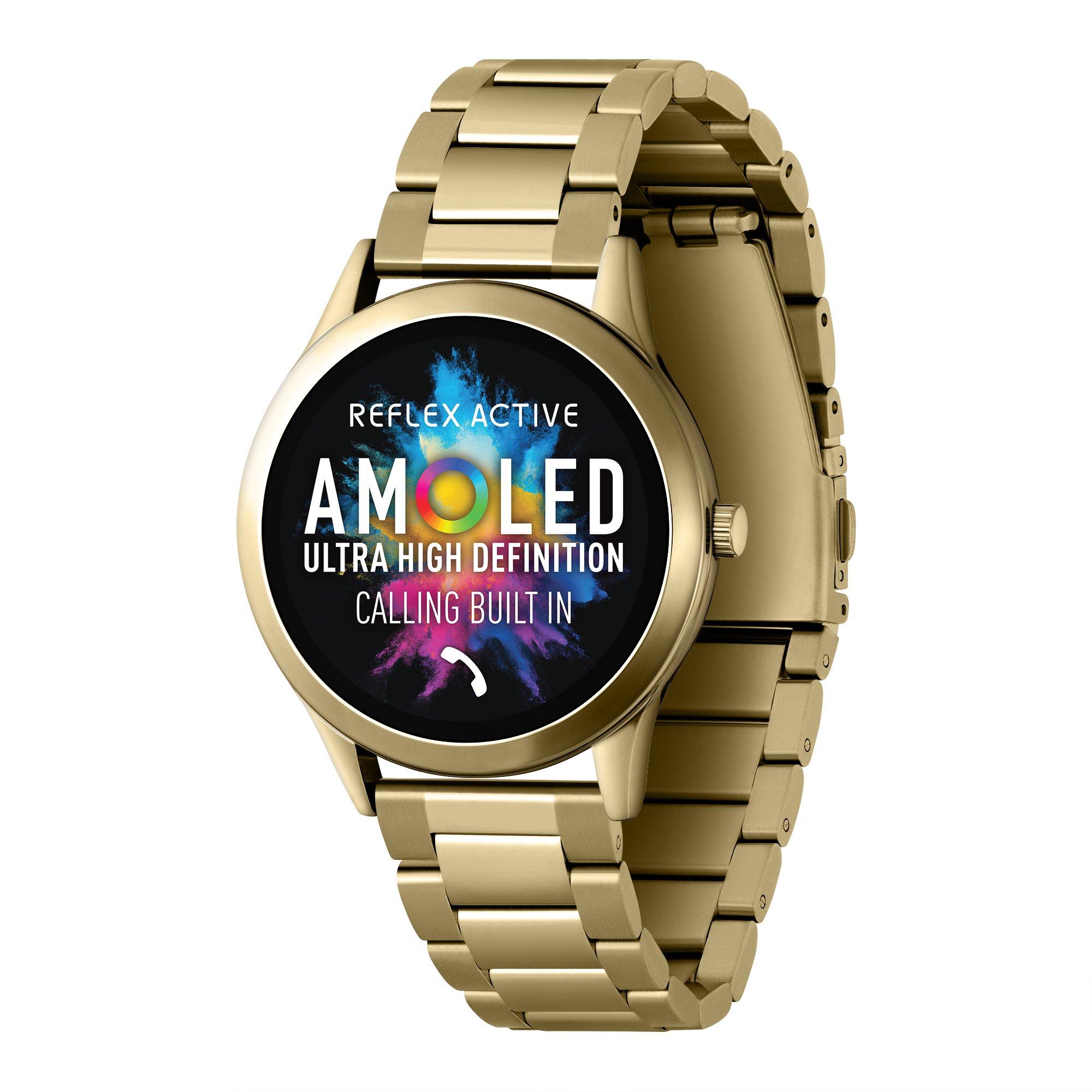 Reflex Active  Series 31 Amoled Smart Calling Watch - Gold