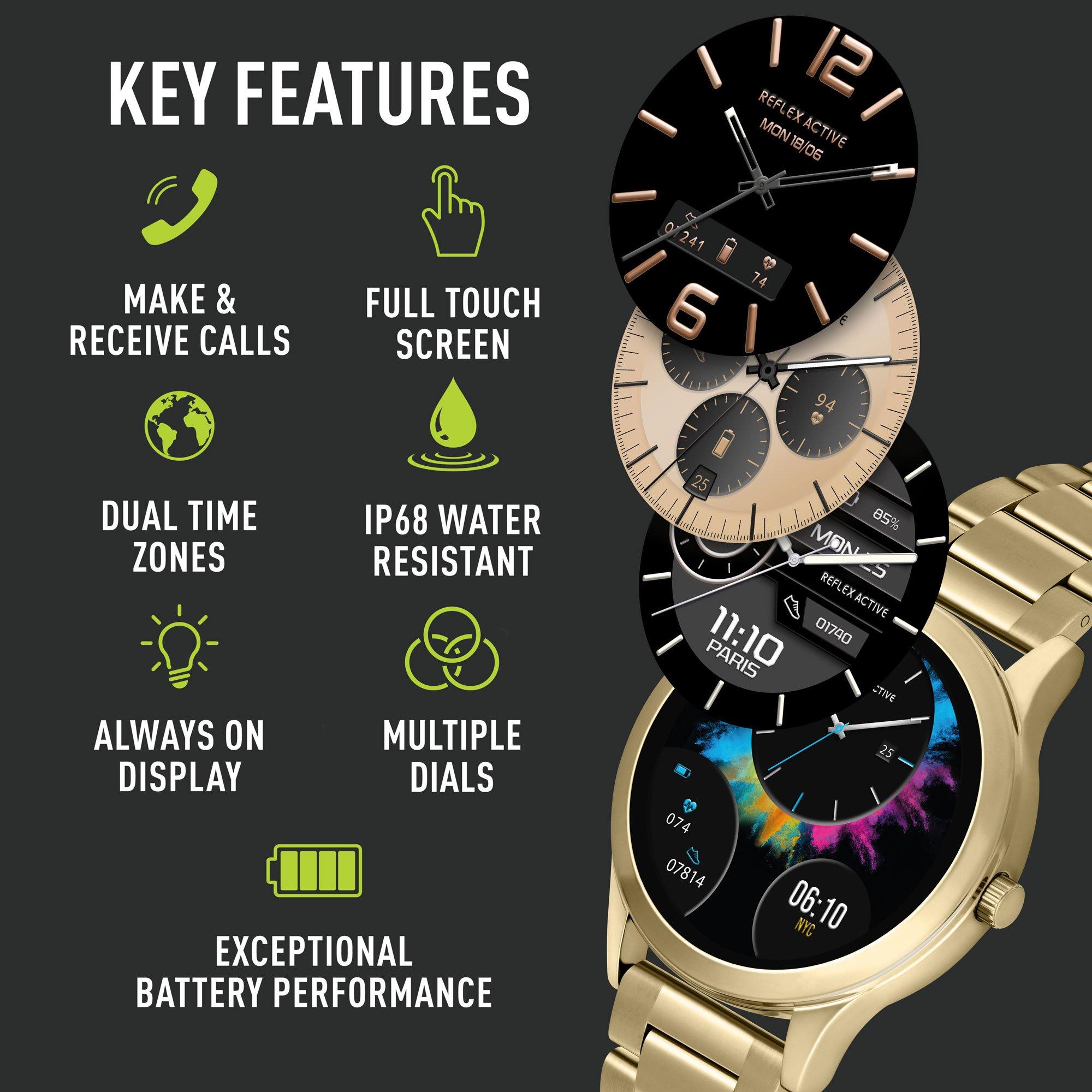 Gold - Reflex Active - Reflex Active Series 31 Amoled Smart Calling Watch - 2