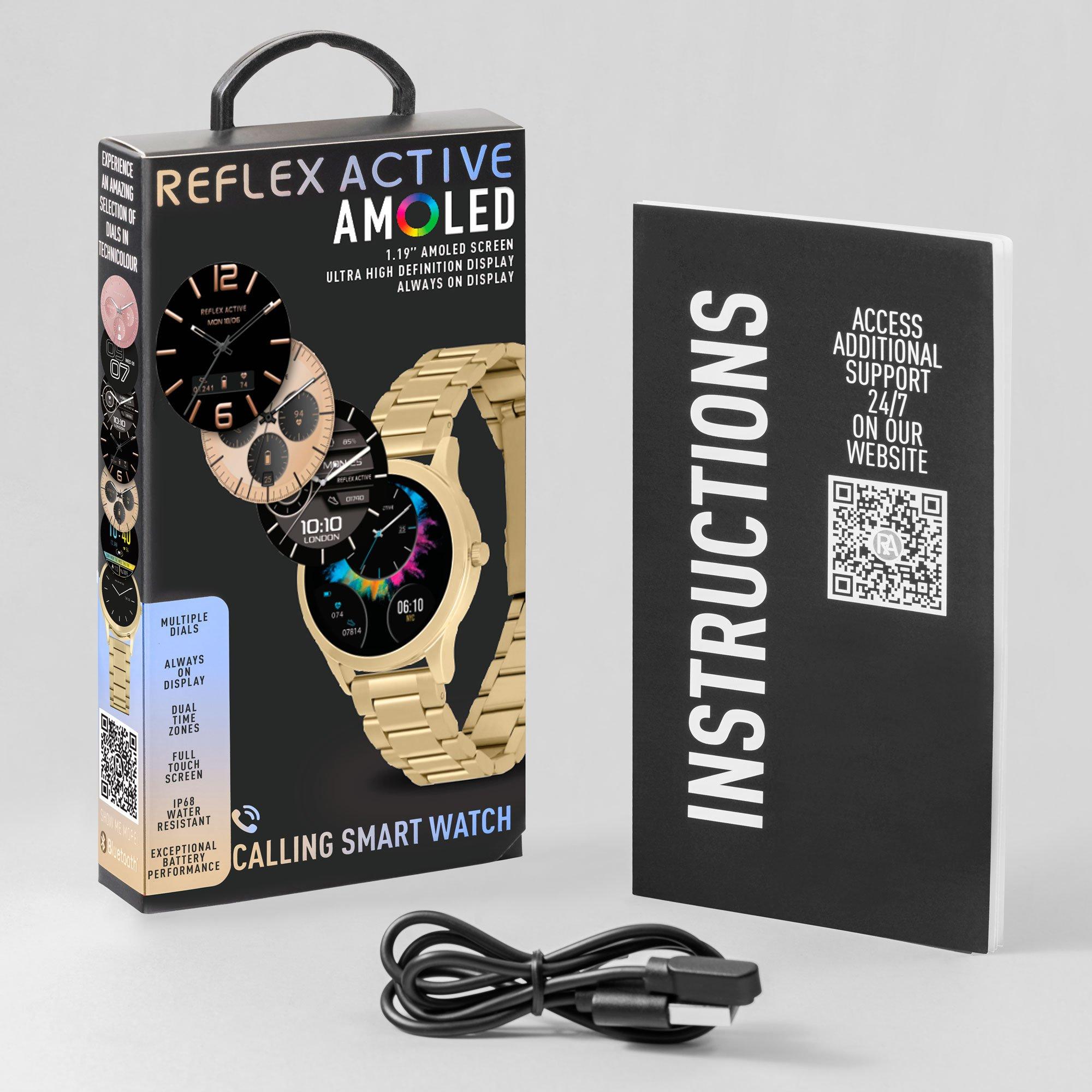 Gold - Reflex Active - Reflex Active Series 31 Amoled Smart Calling Watch - 6