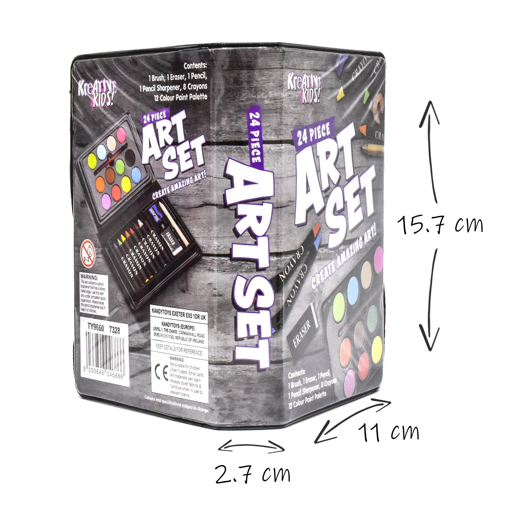 Multi Colour - Kandytoys - 24 Piece Art Set - 5