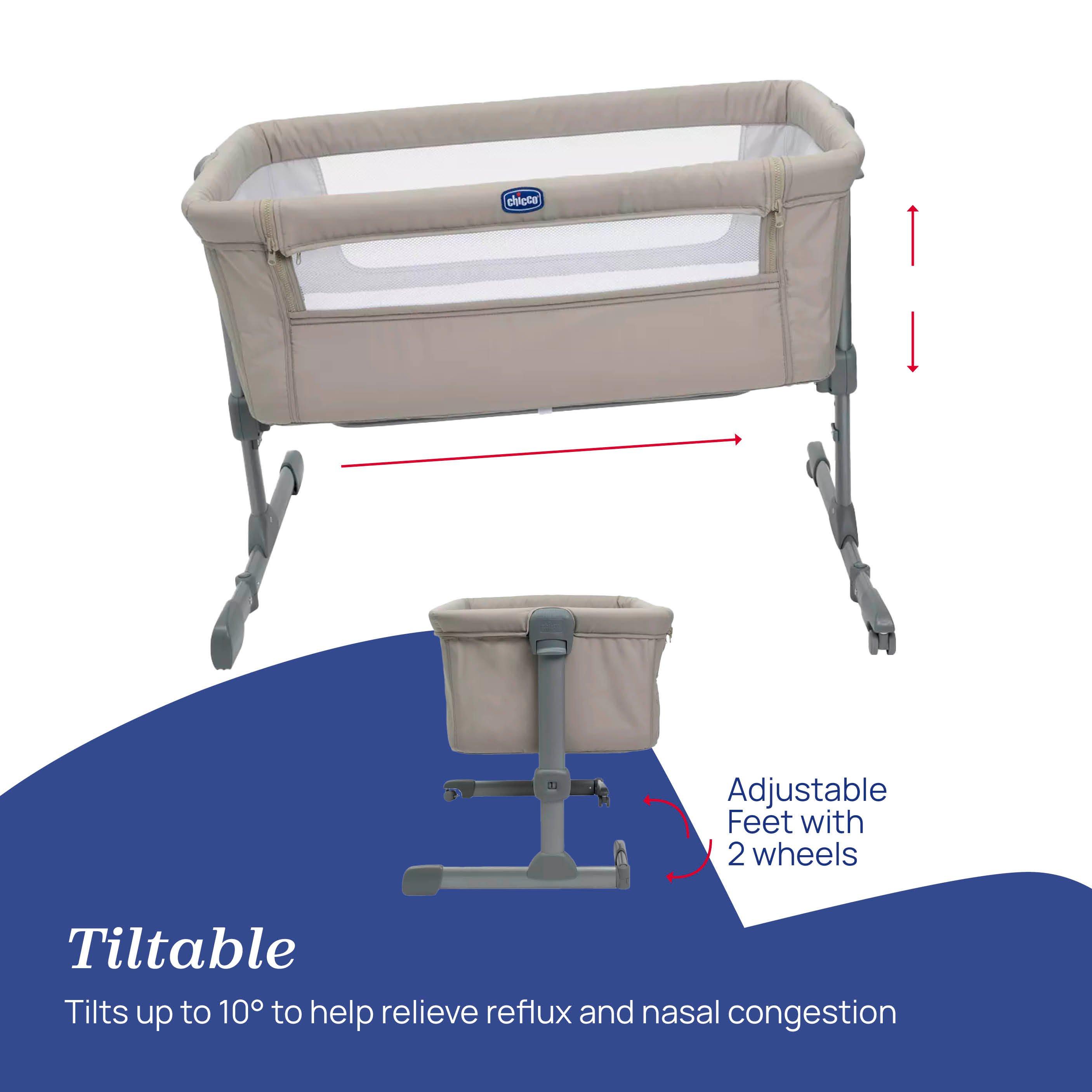 Dune - Chicco - Next2Me Essential Bedside Crib - 4