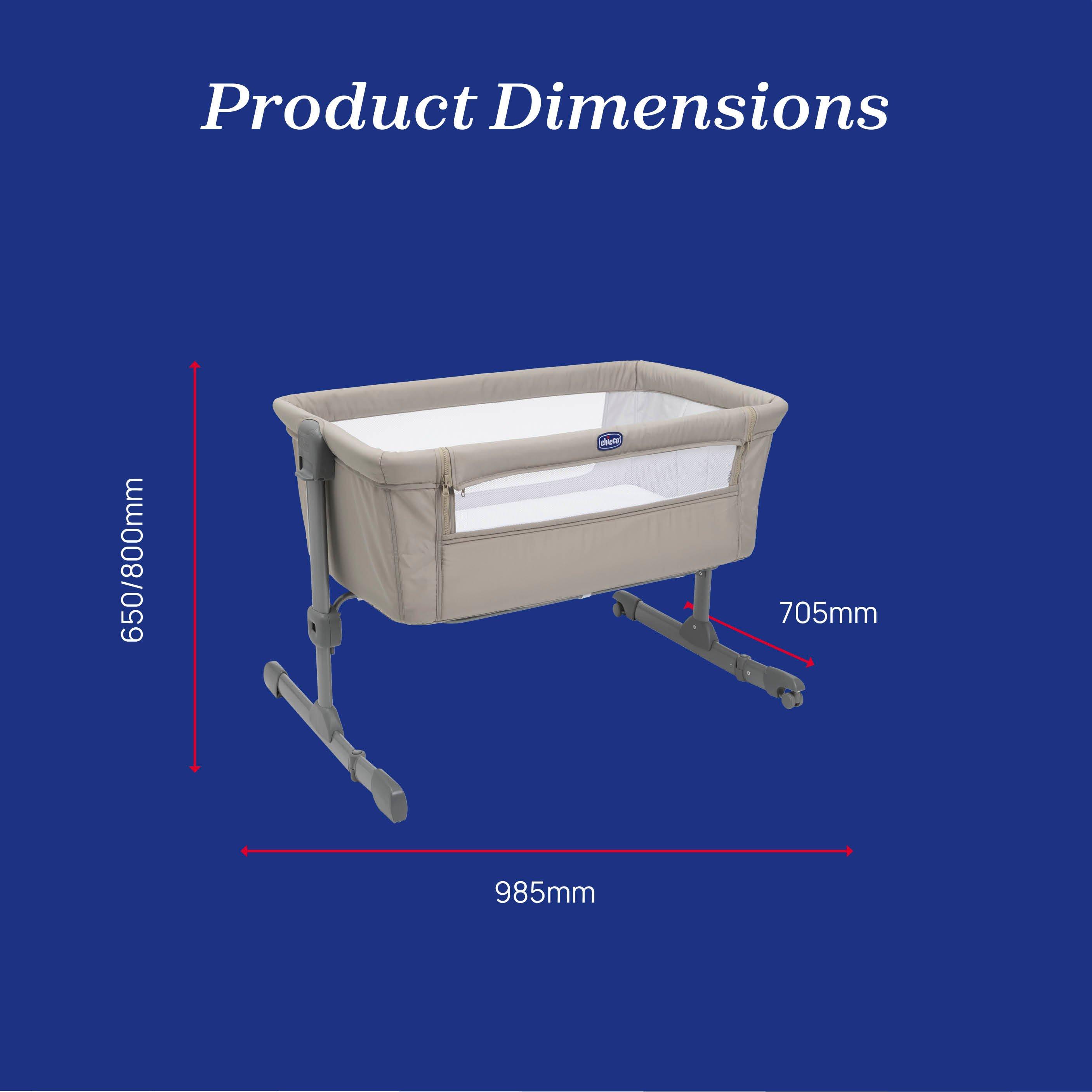 Dune - Chicco - Next2Me Essential Bedside Crib - 9