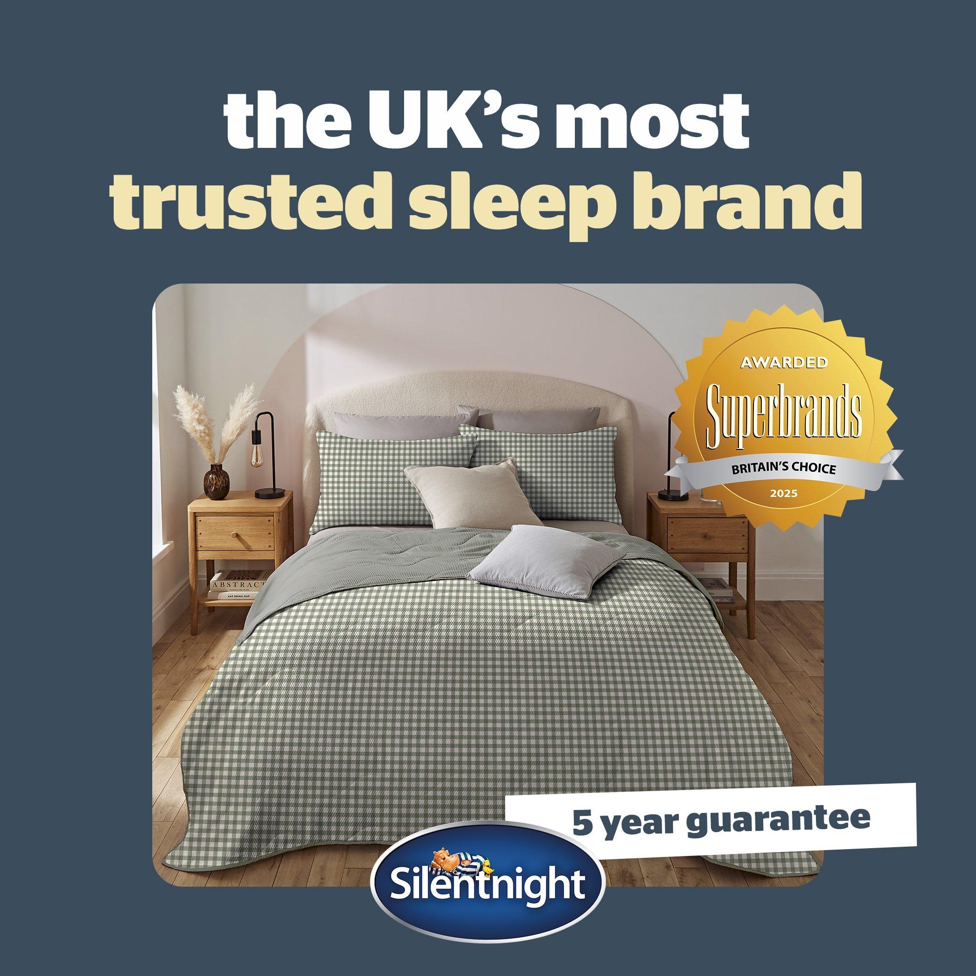 Sage Gingham - Silentnight - Summer Breeze Seersucker Coverless Duvet 2.5 Tog - 9