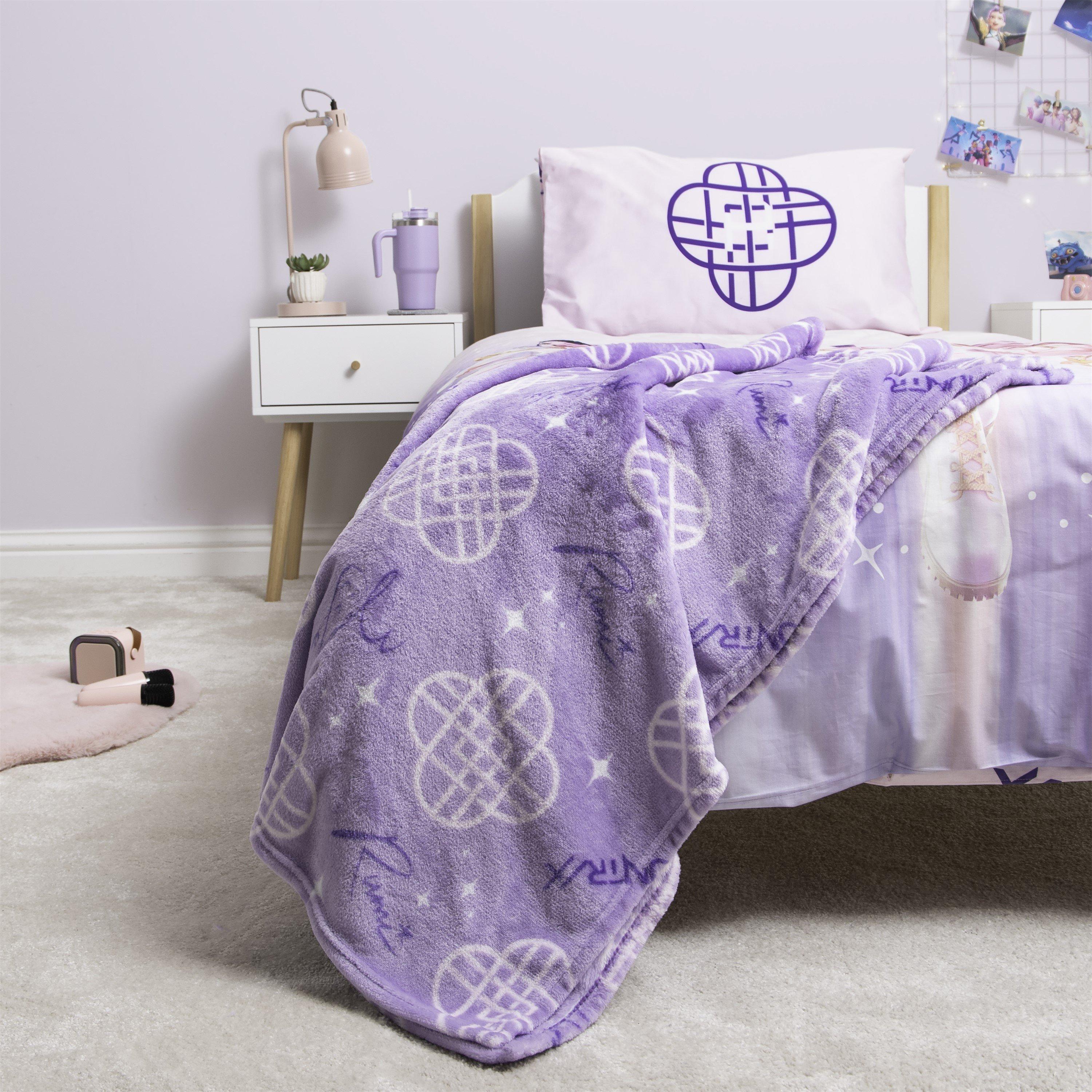 Purple - K Pop Demon Hunters - KPop Demon Hunters Golden Fleece Blanket - 5