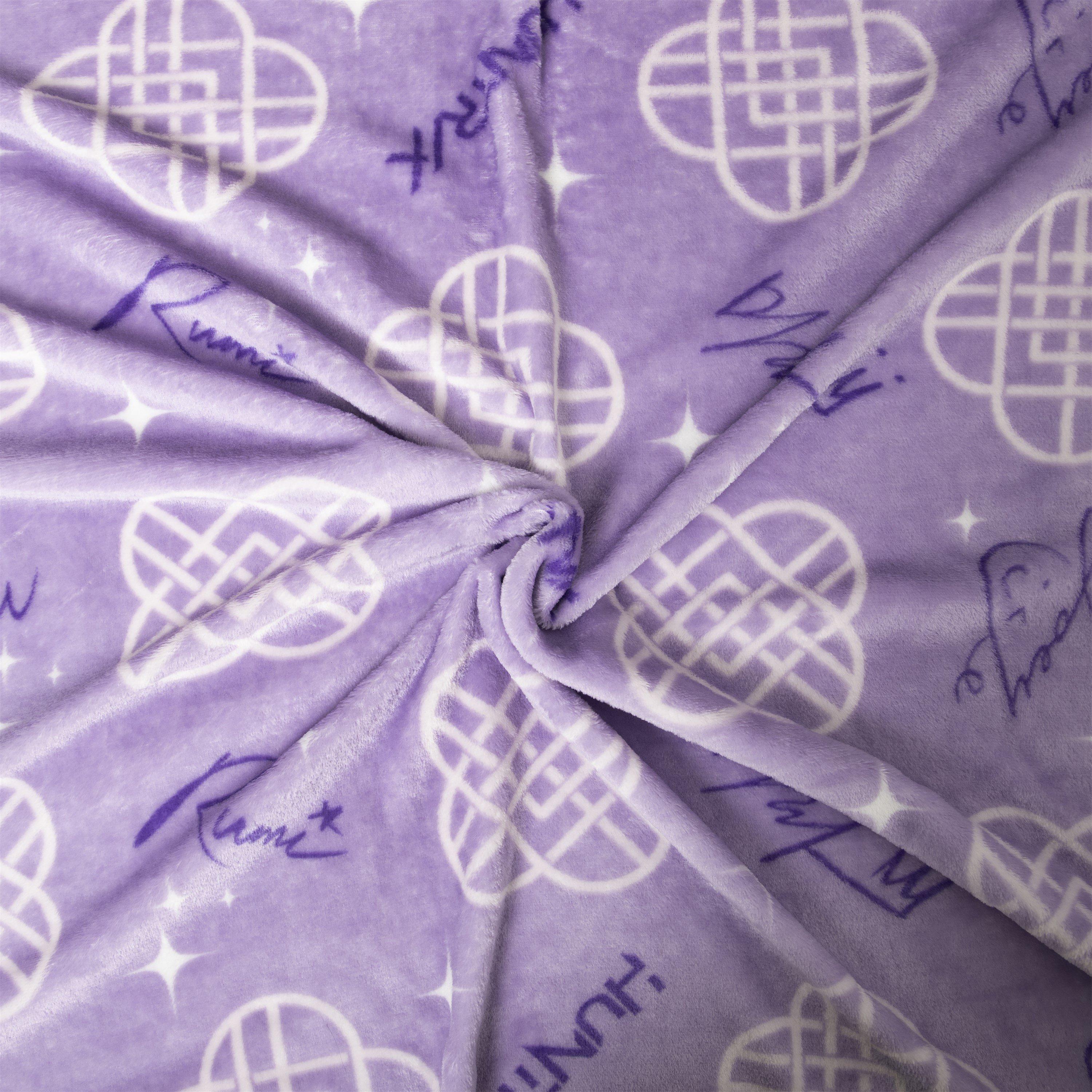 Purple - K Pop Demon Hunters - KPop Demon Hunters Golden Fleece Blanket - 6