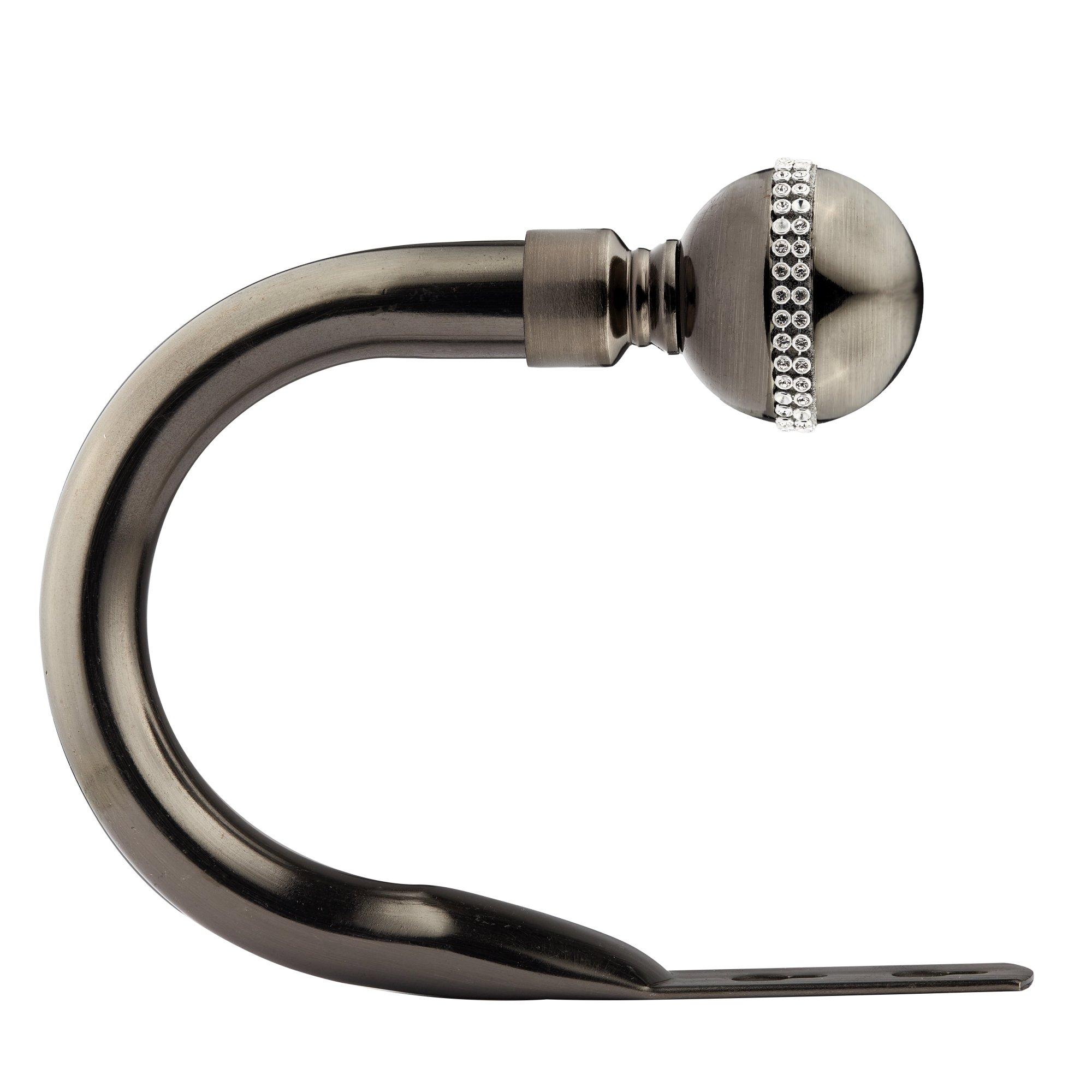 Black Silk - Emma Barclay - Metal Holdback Pair Tiebacks Bling Diamond - 2