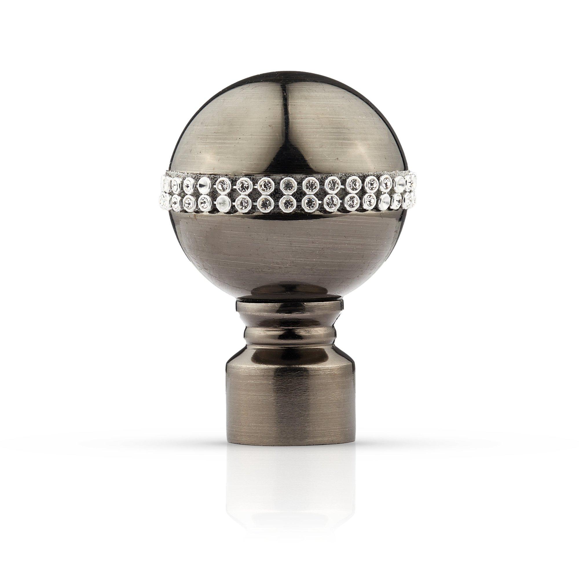 Black Silk - Emma Barclay - Metal Holdback Pair Tiebacks Bling Diamond - 3